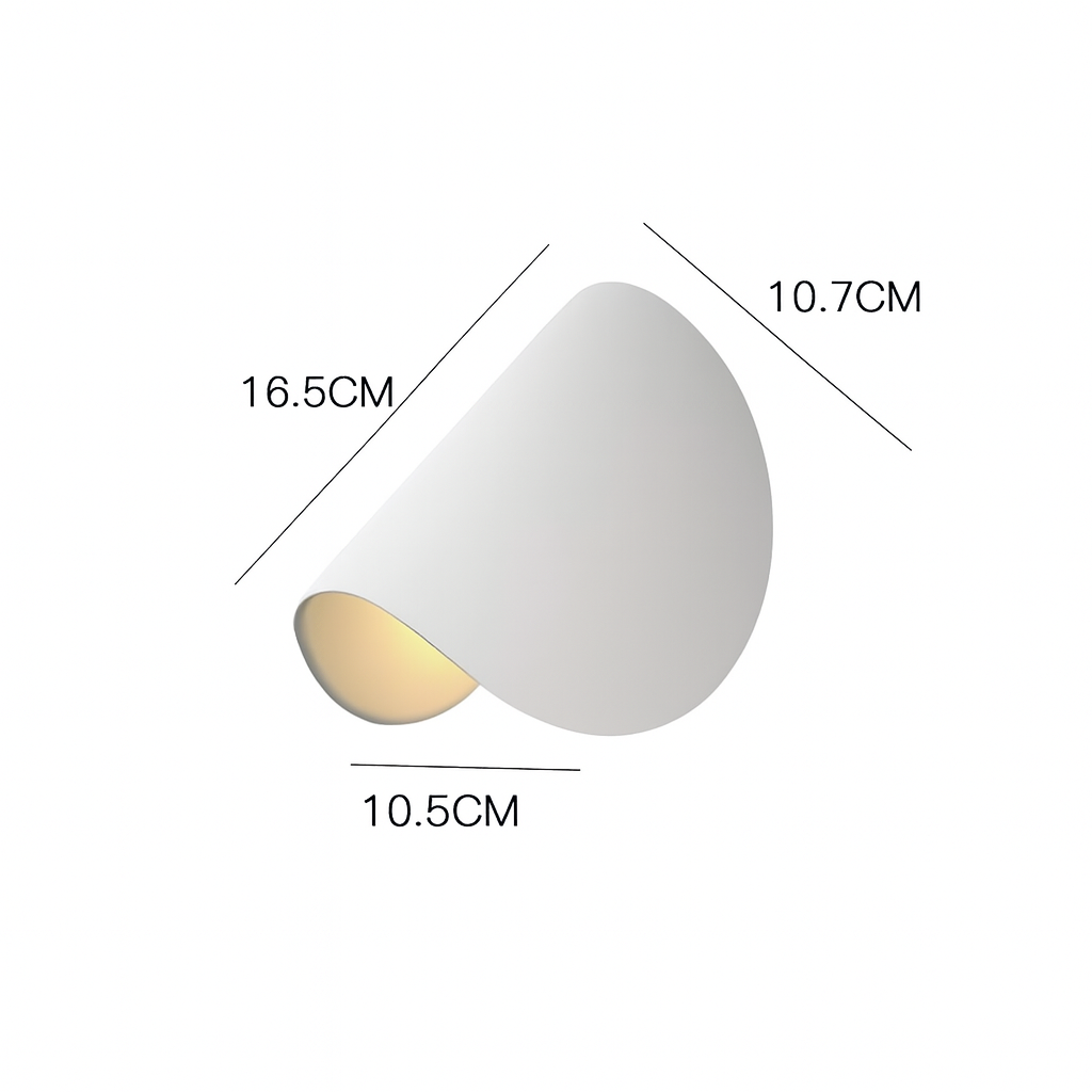 Draaibare LED Wandlamp Metaal 360° Verstelbaar Zwart Wit Binnen Buiten IP65 Waterdicht Scandinavisch Modern | Sansoti