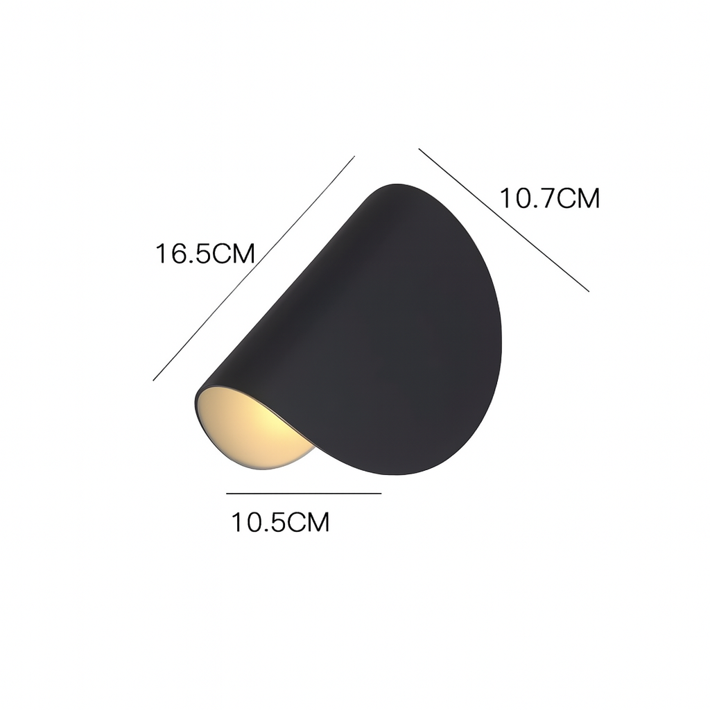 Draaibare LED Wandlamp Metaal 360° Verstelbaar Zwart Wit Binnen Buiten IP65 Waterdicht Scandinavisch Modern | Sansoti
