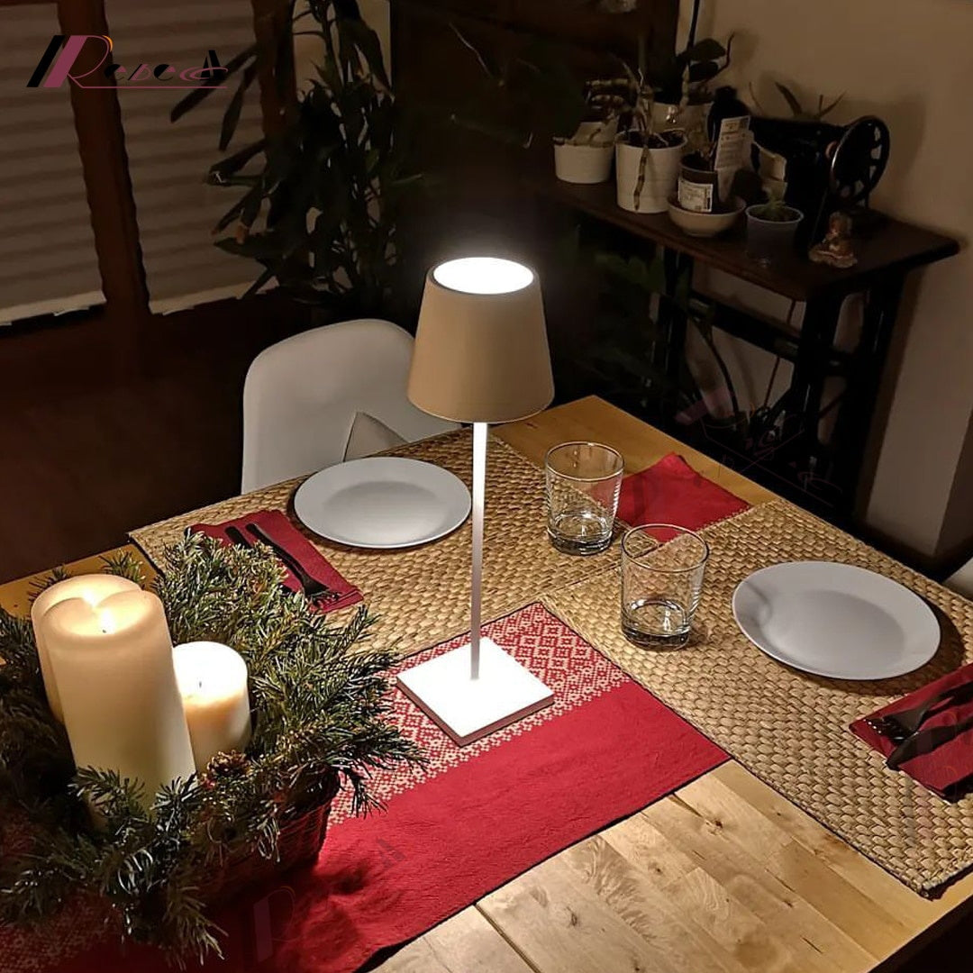 Oplaadbare LED Tafellamp Draadloos met Ingebouwde Batterij – Dimbaar Aanraakbediening 3000K-6000K 550 lm | Sansoti