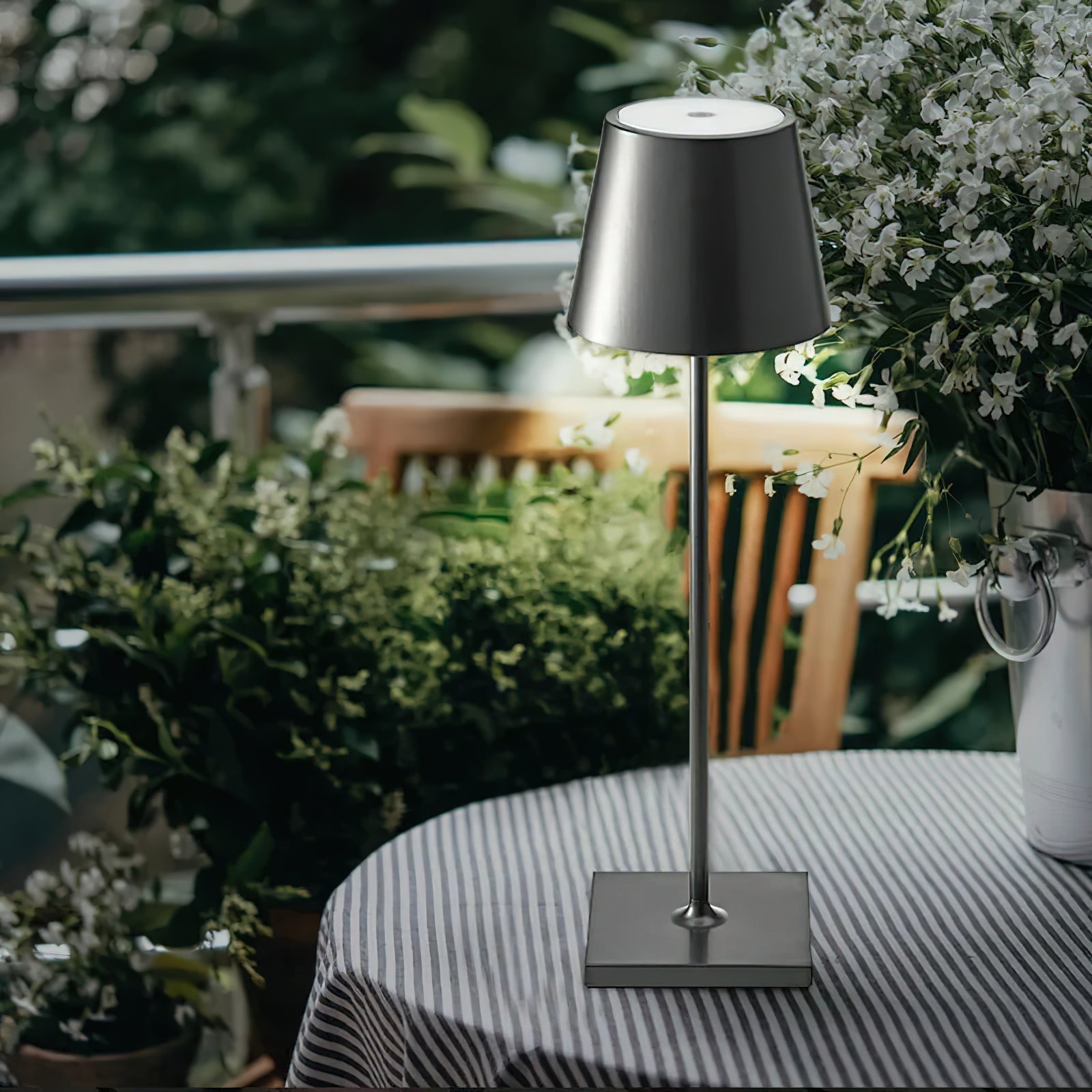 Oplaadbare LED Tafellamp Draadloos met Ingebouwde Batterij – Dimbaar Aanraakbediening 3000K-6000K 550 lm | Sansoti