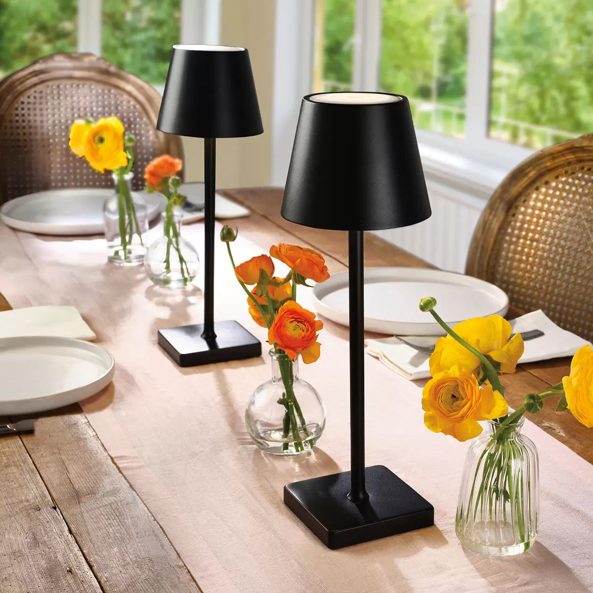 Oplaadbare LED Tafellamp Draadloos met Ingebouwde Batterij – Dimbaar Aanraakbediening 3000K-6000K 550 lm | Sansoti