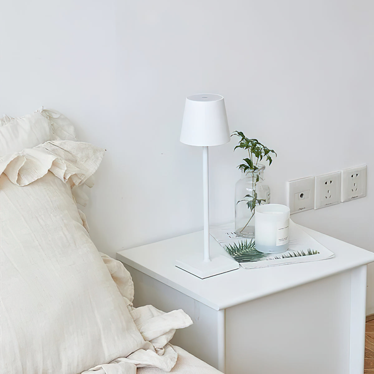 Oplaadbare LED Tafellamp Draadloos met Ingebouwde Batterij – Dimbaar Aanraakbediening 3000K-6000K 550 lm | Sansoti