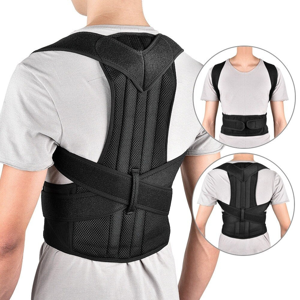 Ergonomische Houdingscorrector voor Schouders en Rug - Verstelbaar en Ademend - Unisex Postuurbrace | Sansoti