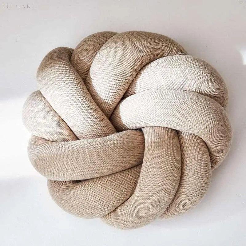 Sierkussen Knoop Rond Fluweel Decoratief 30cm Scandinavisch | Sansoti