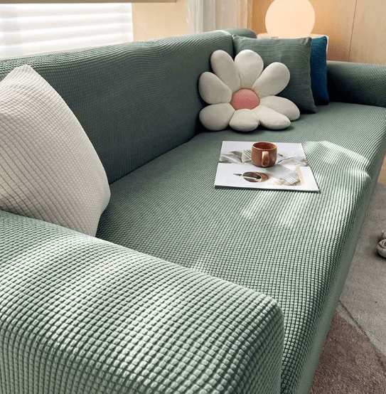 Rutschfester Sofabezug aus Polyester-Jacquard zum Schutz vor Haustieren und Flecken, modernes Design, Wohnzimmer-Möbelschutz | Sansoti