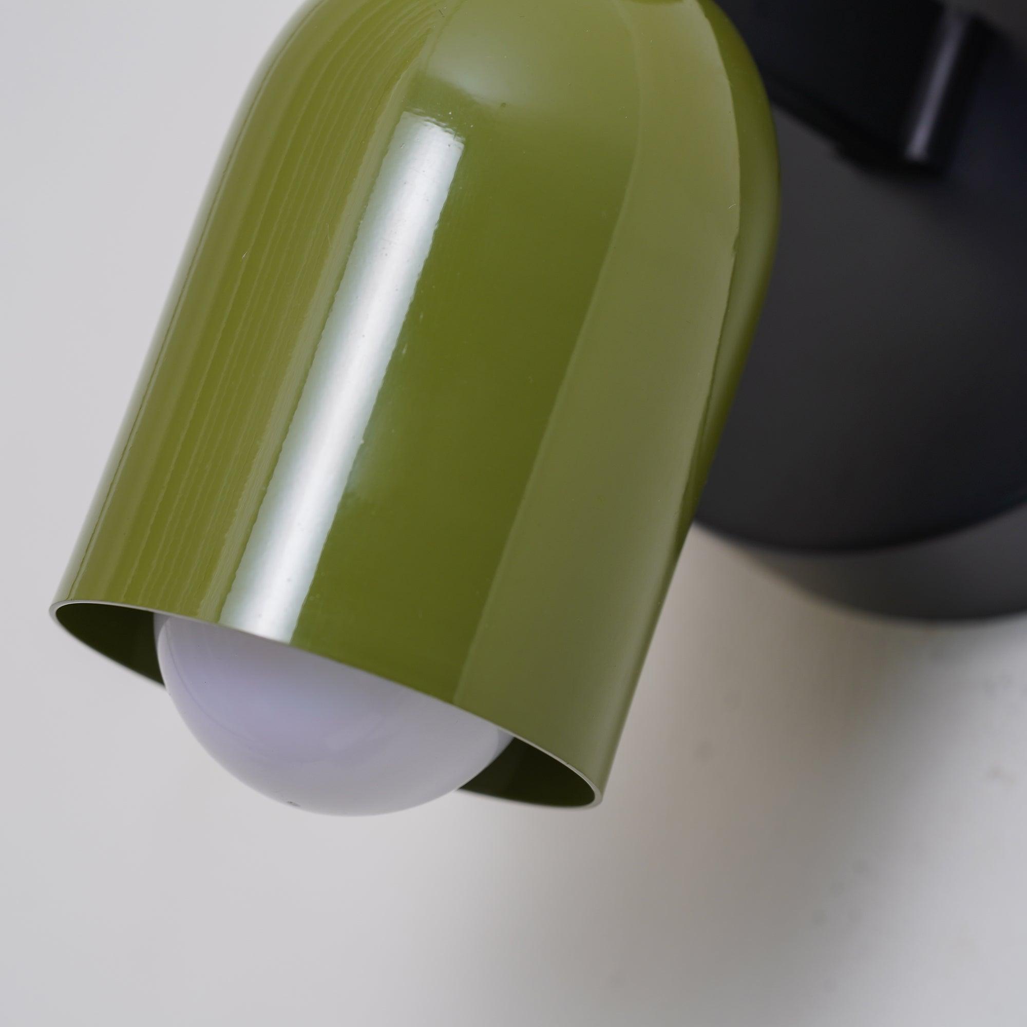 Dubbele Wandlamp met Stekker Lichtrichting Boven en Beneden Metalen Armatuur Gekleurde Kap E26 / E27 Fitting | Sansoti