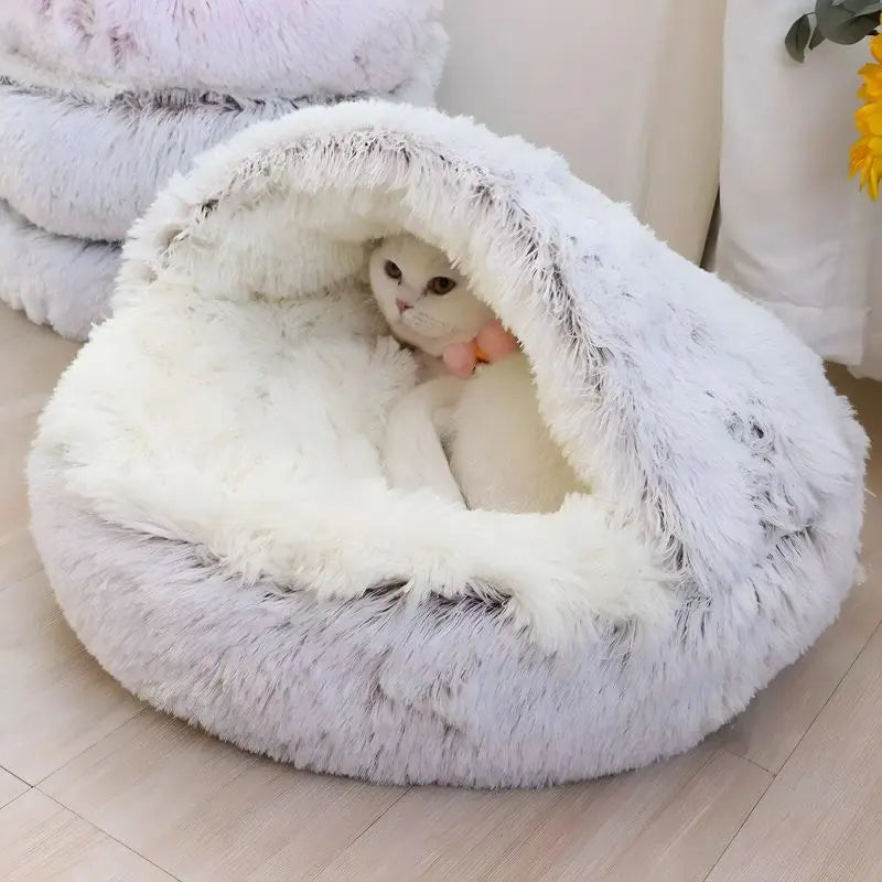 Hundebett Plüsch Weich Rutschfest Katze Hund Schlafkorb Warm Katzenbett Luxus | Restfield