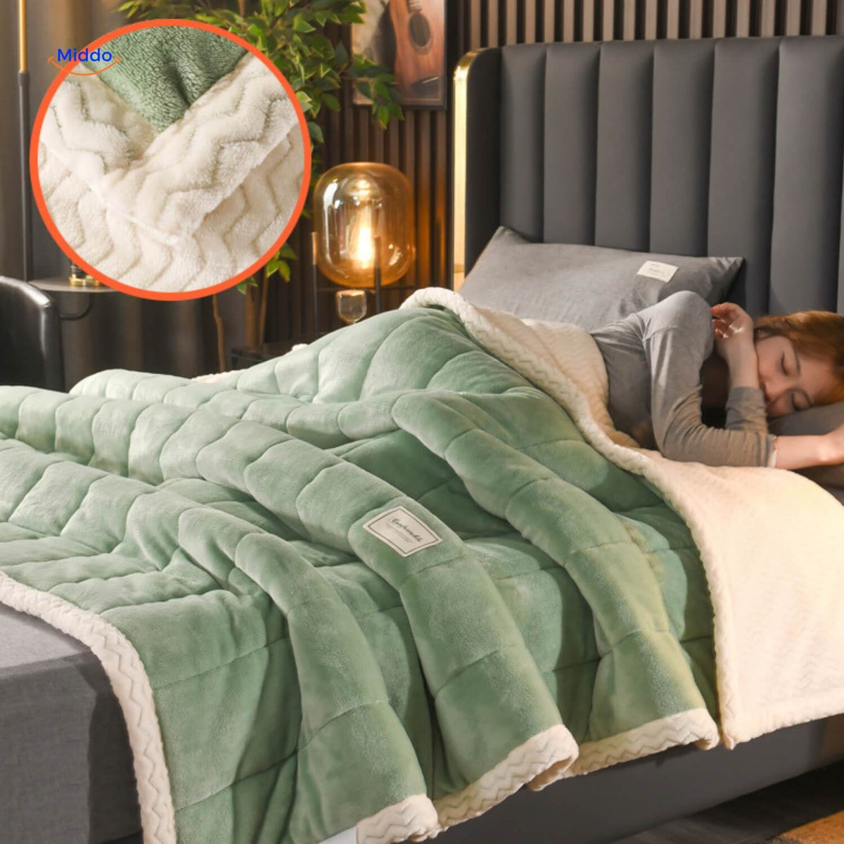 Plüsch-Wolldecke Doppelseitiges Fleece 150x200 180x220 200x230 Winterdecke Bett Sofa Weich Warm Bequem | Sansoti