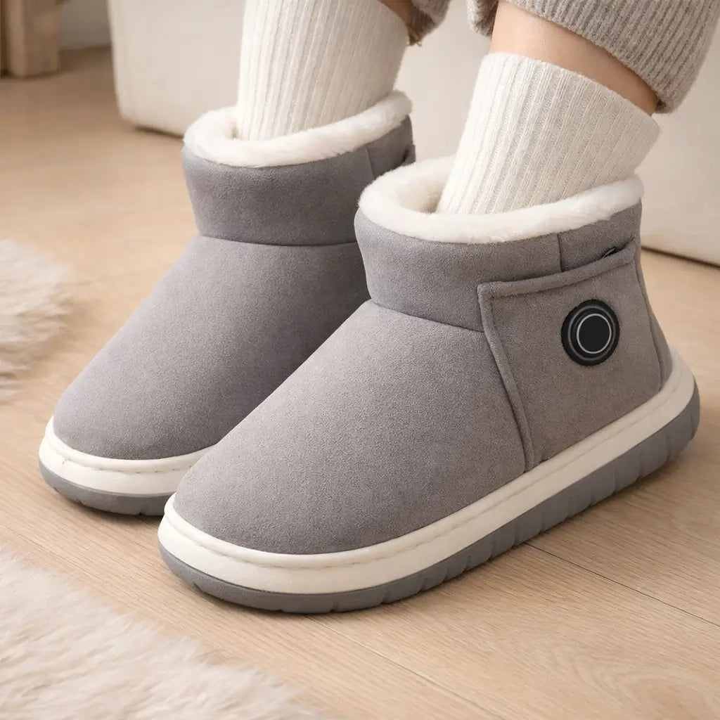 Heated Slippers with 3 Heat Settings, Rechargeable, Waterproof, Non-Slip, Comfortable, for Indoor and Outdoor Use | Sansoti