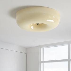 Deckenleuchte Glas Swirl Metall Weiß Kaffee Beige Wohnzimmer Schlafzimmer LED 3000K 4000K 6000K Ø32 Ø40 Ø46cm Deckenleuchte Dimmbar | Restfield