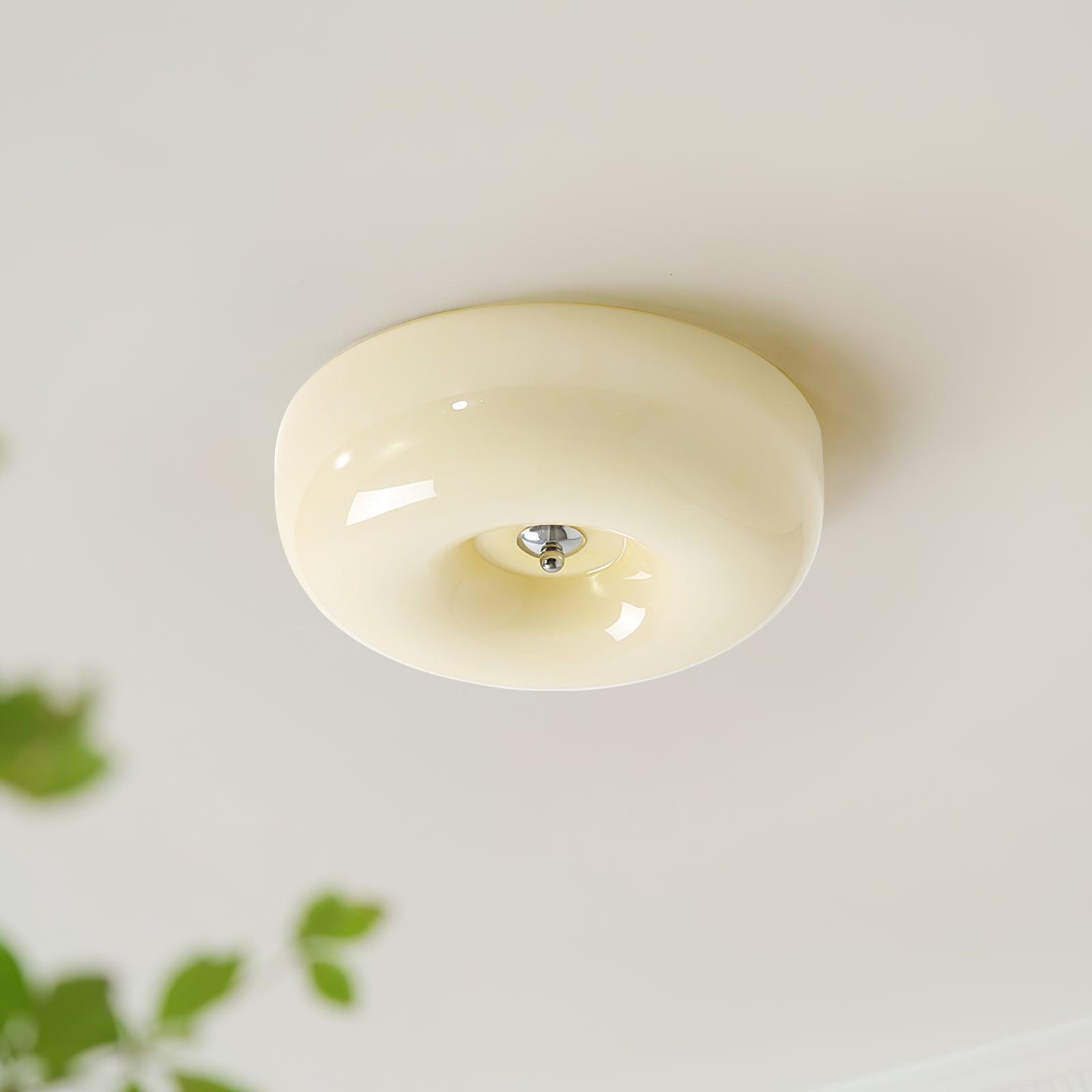 Deckenleuchte Glas Swirl Metall Weiß Kaffee Beige Wohnzimmer Schlafzimmer LED 3000K 4000K 6000K Ø32 Ø40 Ø46cm Deckenleuchte Dimmbar | Restfield
