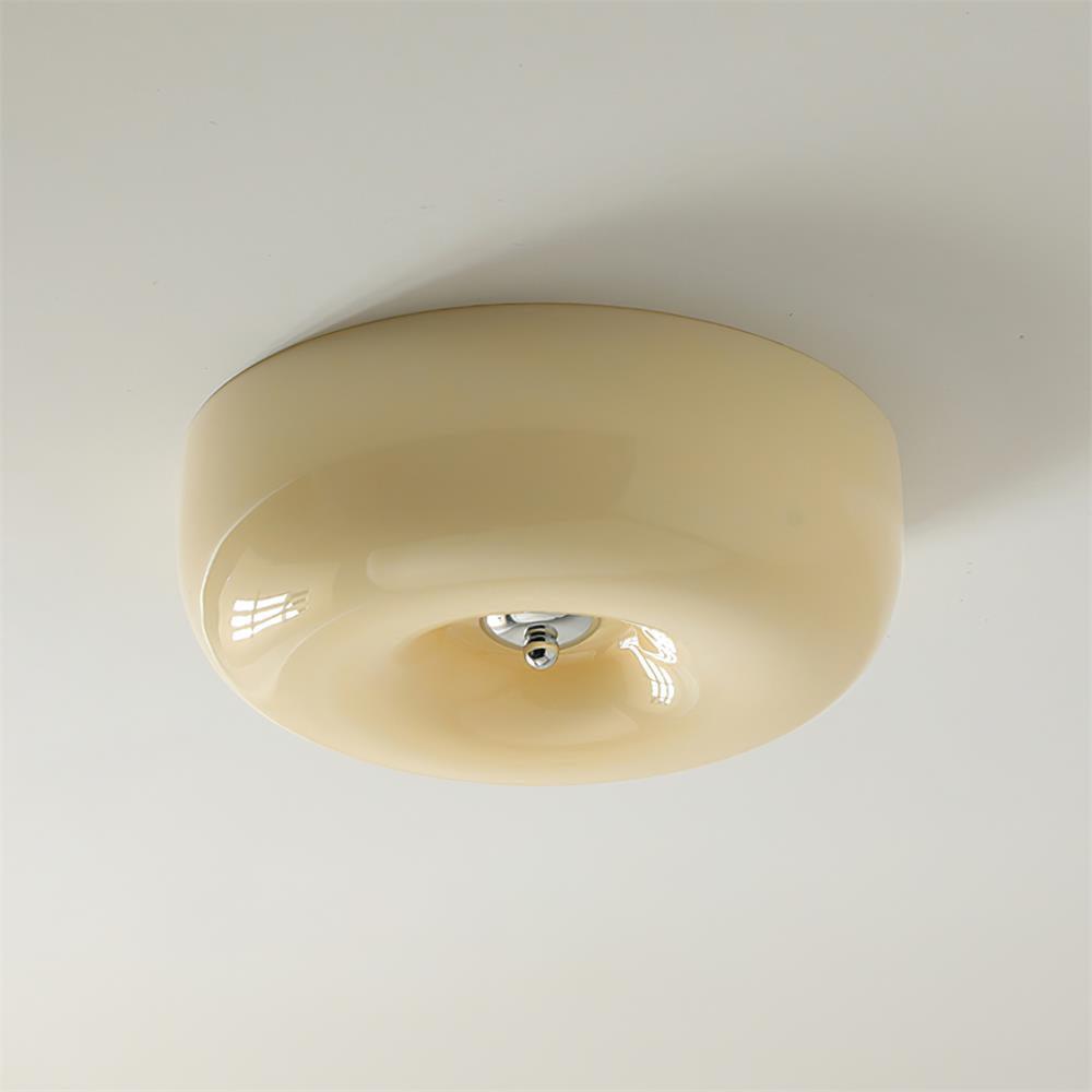 Deckenleuchte Glas Swirl Metall Weiß Kaffee Beige Wohnzimmer Schlafzimmer LED 3000K 4000K 6000K Ø32 Ø40 Ø46cm Deckenleuchte Dimmbar | Restfield