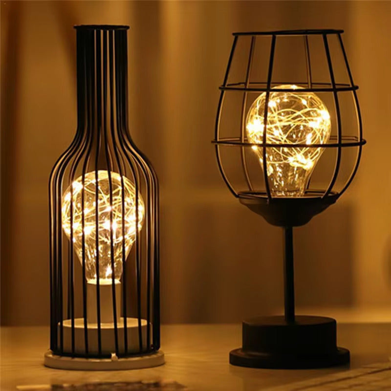 Draadloze Sfeerlamp Wijnvorm Warm Licht Tafelverlichting Diner Decoratie Sfeervolle Designlamp Interieur | Sansoti