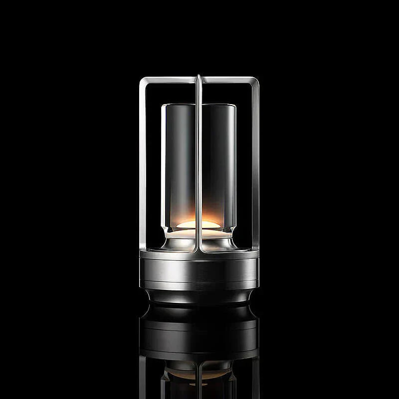 Elegant Table Lamp Crystal Glass Dimmable 3 Light Settings Rechargeable 18 Hour Battery Wireless 2600mAh For Living Room Bedroom Office Outdoor | Sansoti