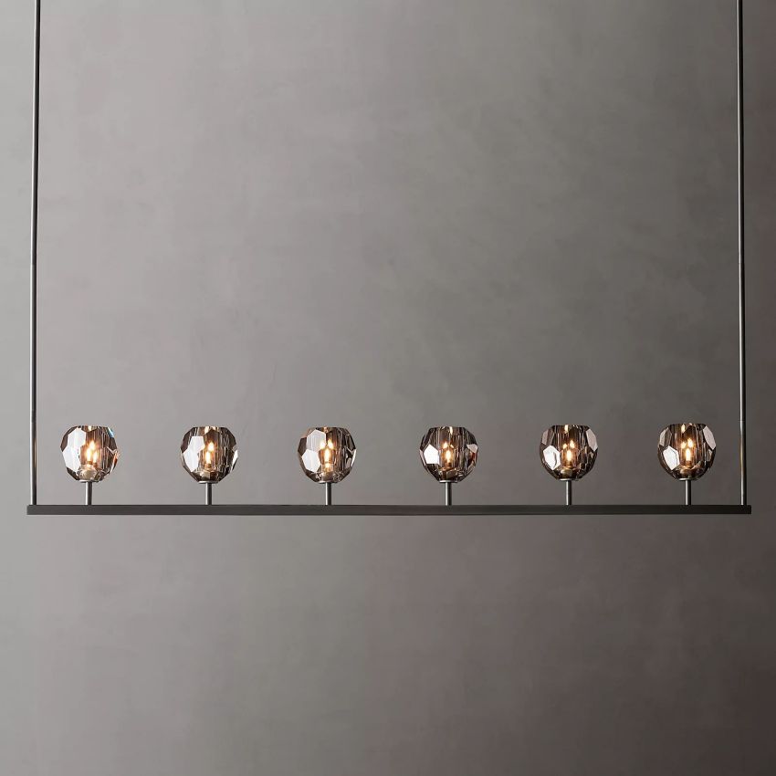 Kristallen Kroonluchter met Messing Frame en LED Verlichting voor Eetkamer Woonkamer Entree Plafondlamp | Sansoti