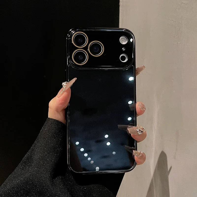 Glass iPhone Case with Camera Protection and Electroplated Sides for Premium Grip and Stylish Look | Sansoti