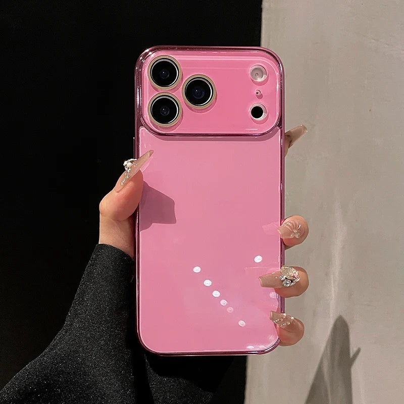 Glass iPhone Case with Camera Protection and Electroplated Sides for Premium Grip and Stylish Look | Sansoti