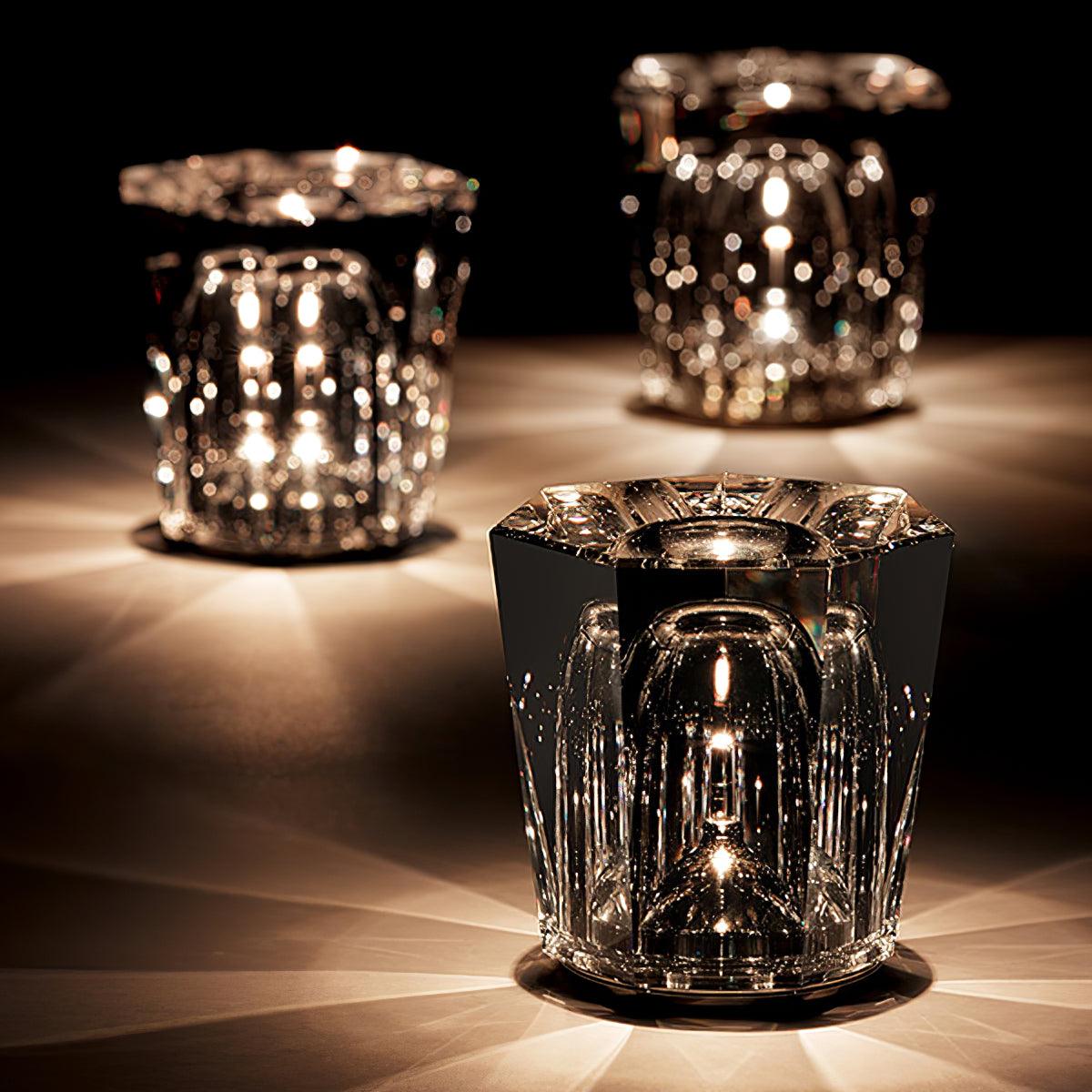Diamant Kristal Tafellamp met Ingebouwde Accu – Draadloos & Dimbaar – Ø 8,2 cm × H 9 cm | Sansoti