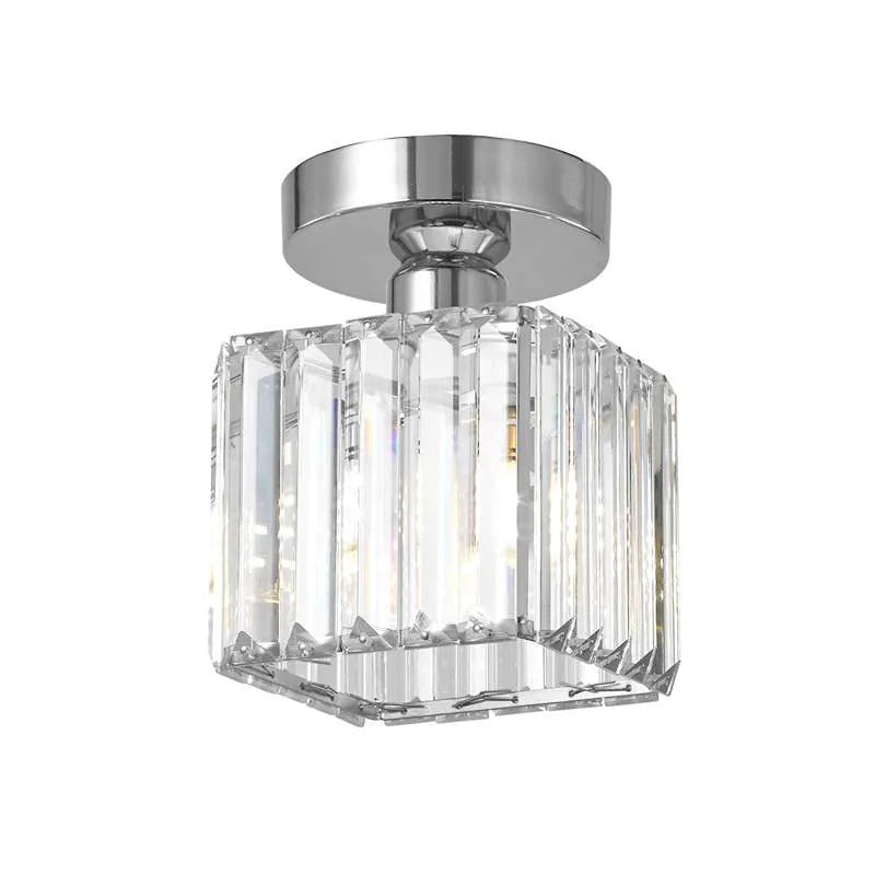 Deckenleuchte Kristall Schwarz Silber Gold E27 Aufbau Modern Flur Wohnzimmer | Restfield