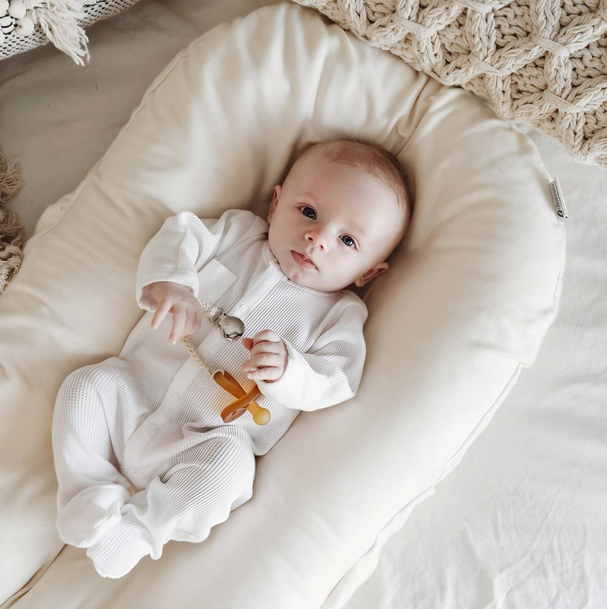 Padded Cotton Baby Nest 75x42 cm Travel Bed Changing Area Play Mat Newborn Toddler Portable Comfortable | Sansoti