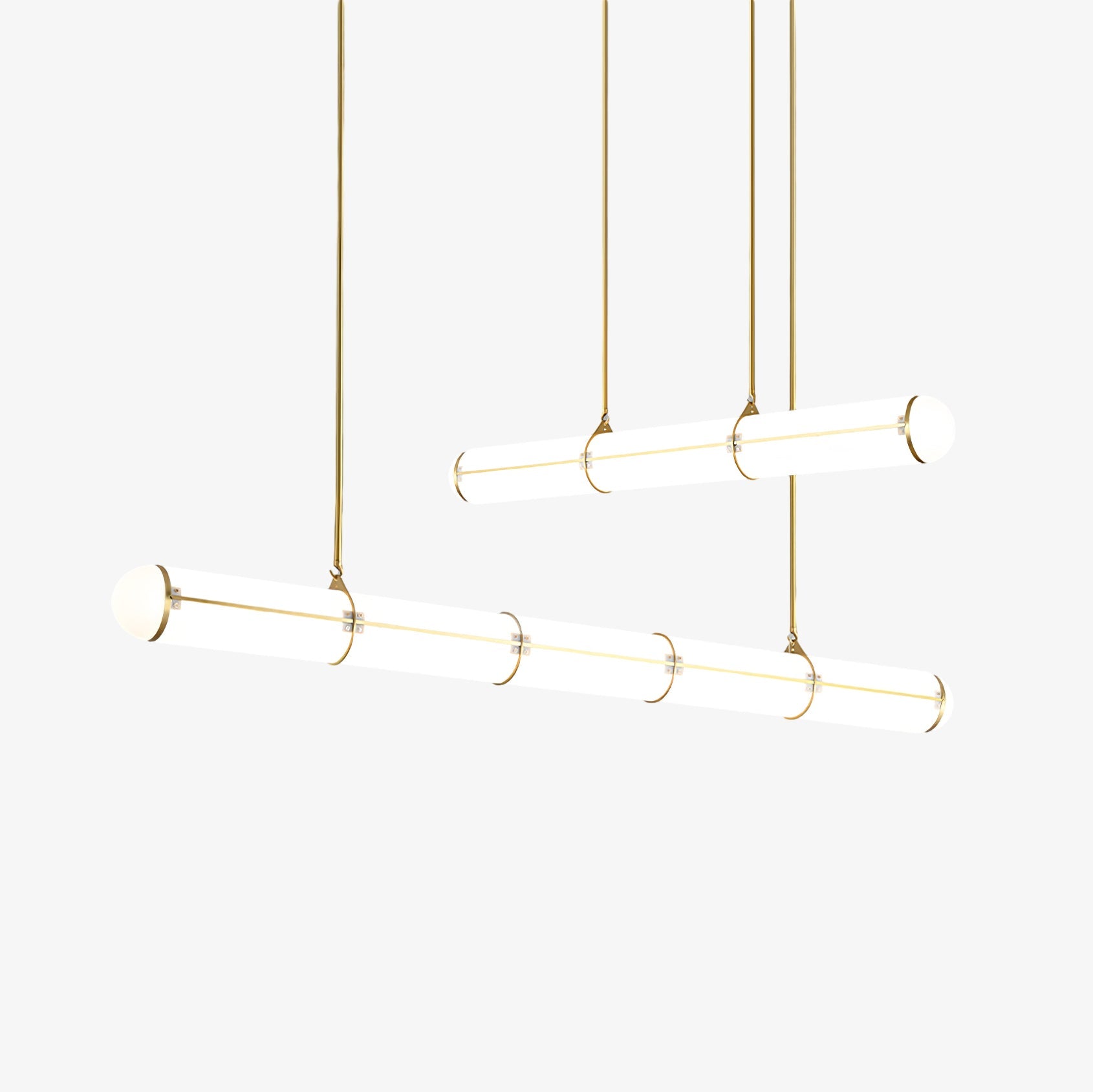Eindloze Cilindrische Hanglamp Moderne Lineaire Verlichting voor Eettafel en Woonkamer Geïntegreerde LED Zwevende Lichtlijn Architectonische Verlichting | Sansoti