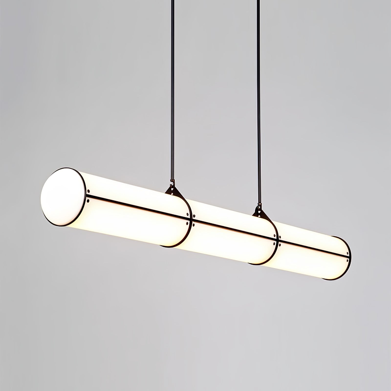 Eindloze Cilindrische Hanglamp Moderne Lineaire Verlichting voor Eettafel en Woonkamer Geïntegreerde LED Zwevende Lichtlijn Architectonische Verlichting | Sansoti