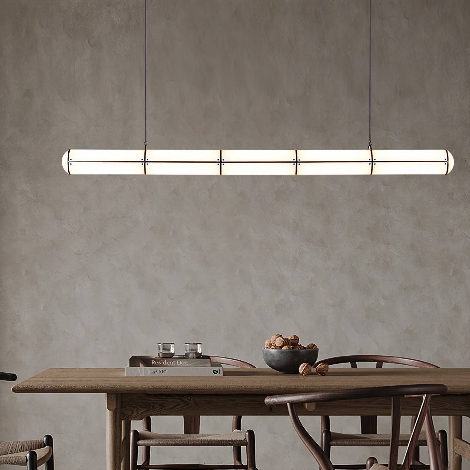 Eindloze Cilindrische Hanglamp Moderne Lineaire Verlichting voor Eettafel en Woonkamer Geïntegreerde LED Zwevende Lichtlijn Architectonische Verlichting | Sansoti