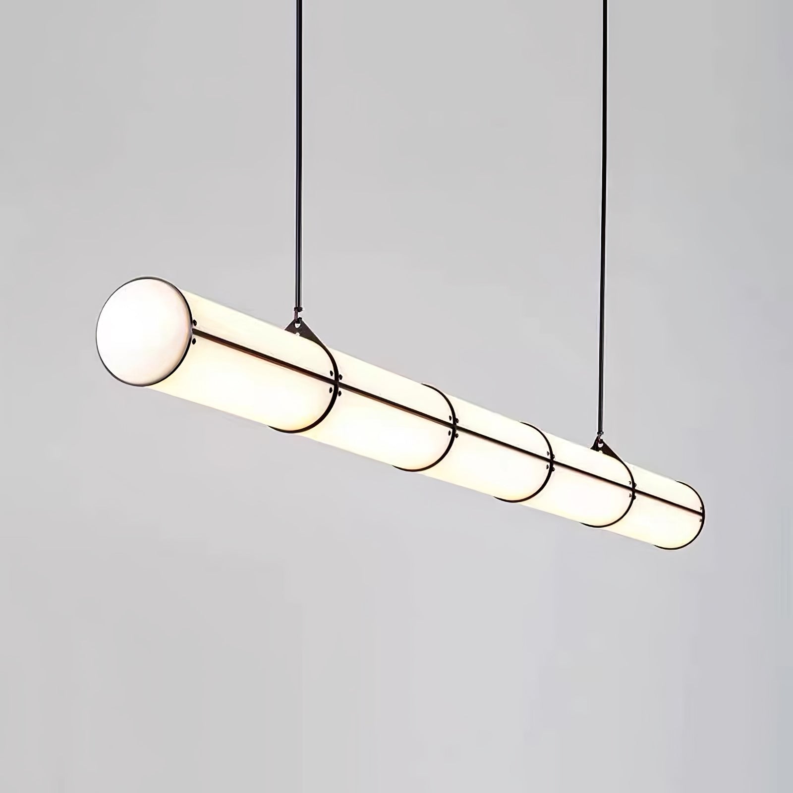Eindloze Cilindrische Hanglamp Moderne Lineaire Verlichting voor Eettafel en Woonkamer Geïntegreerde LED Zwevende Lichtlijn Architectonische Verlichting | Sansoti