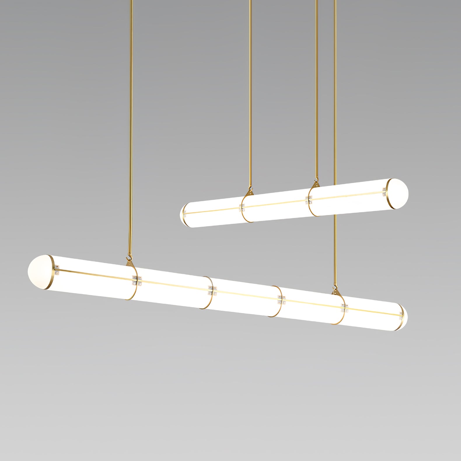Eindloze Cilindrische Hanglamp Moderne Lineaire Verlichting voor Eettafel en Woonkamer Geïntegreerde LED Zwevende Lichtlijn Architectonische Verlichting | Sansoti