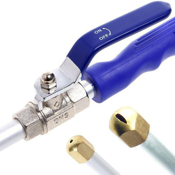 High-Pressure Washer Attachment for Garden Hose Blue Metal Universal Multifunctional Patio and Garden Cleaning | Sansoti