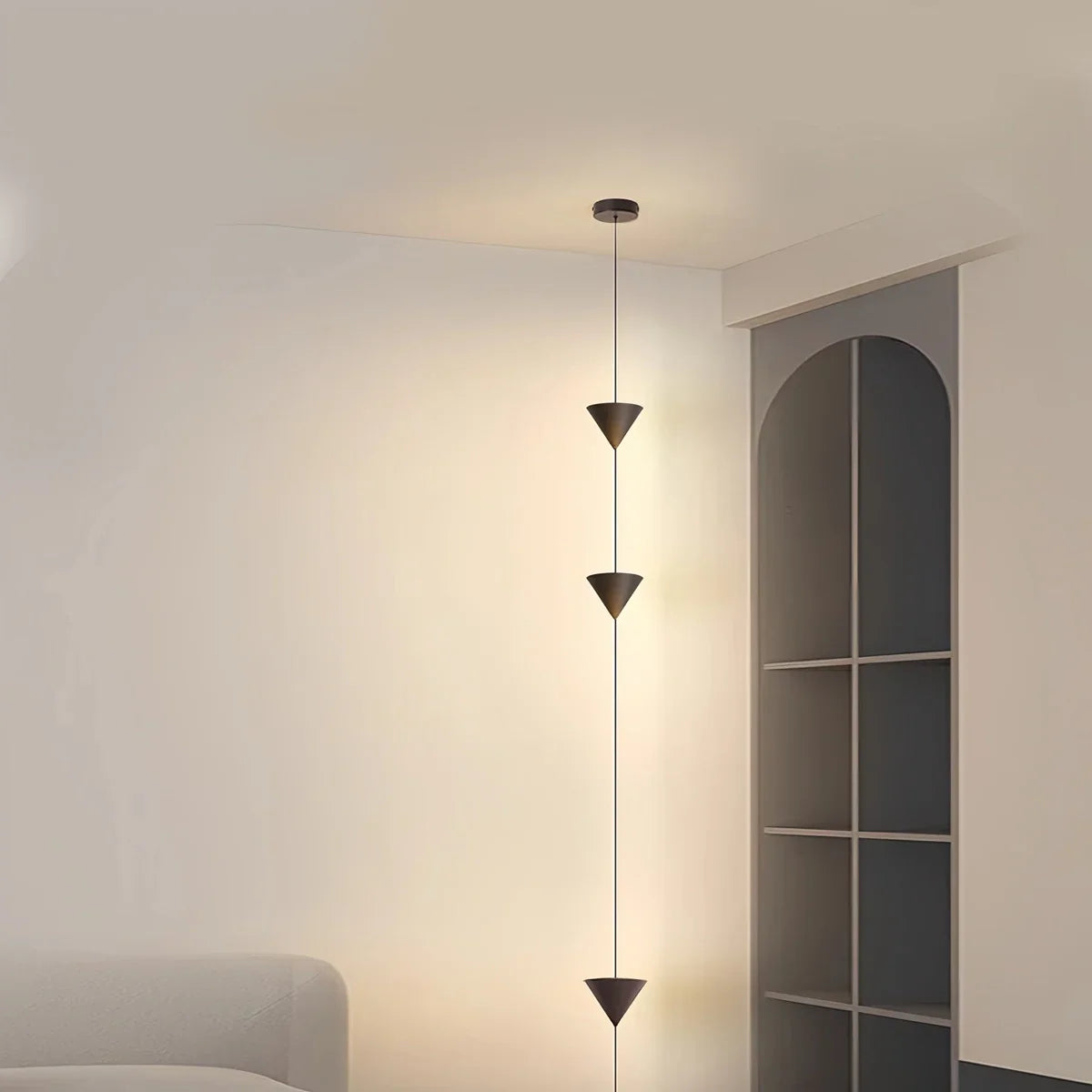 Vloer Tot Plafond Lamp LED 3,5 Meter Verstelbaar Woonkamer Slaapkamer Minimalistische Staande Designlamp Accentverlichting Thuiskantoor | Sansoti