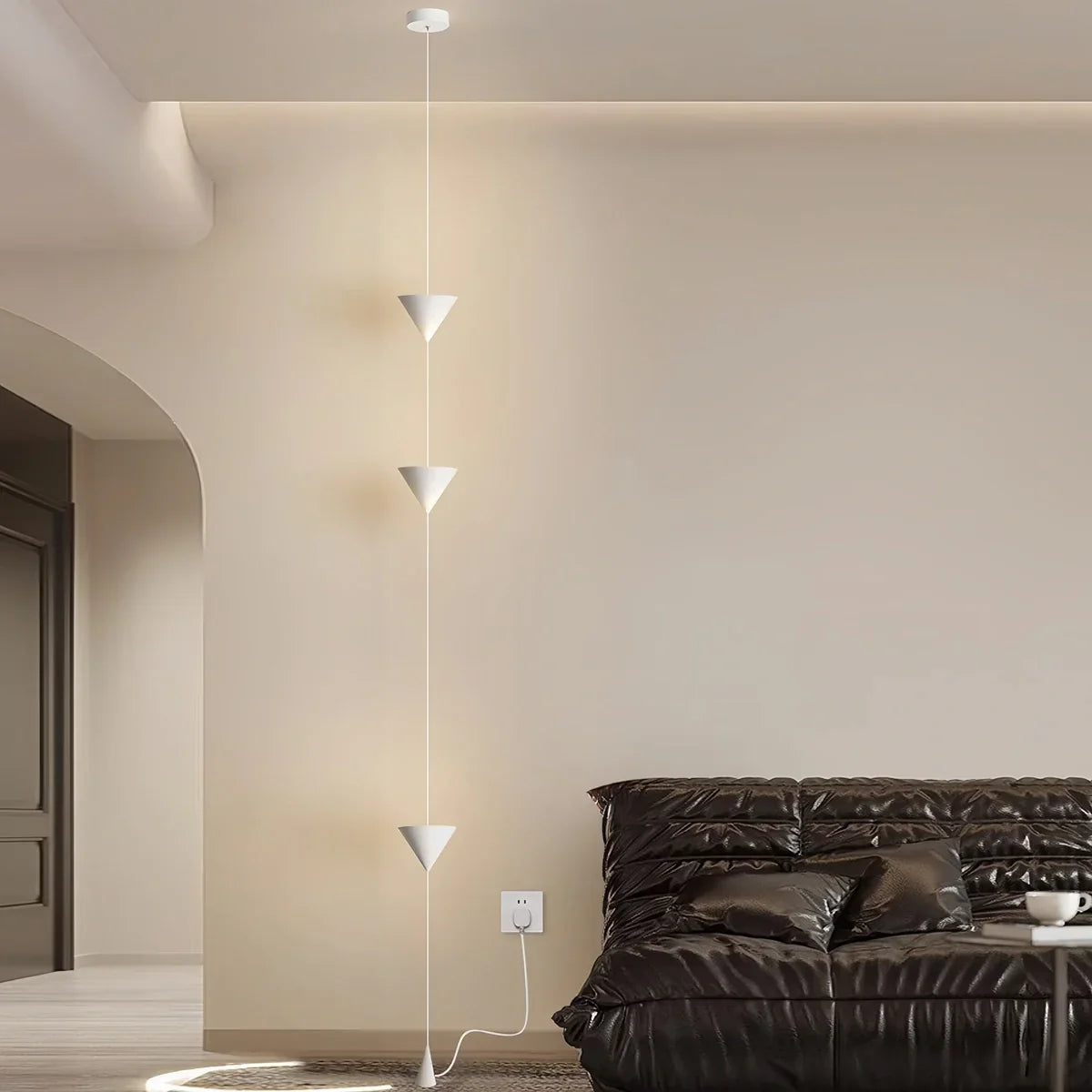 Vloer Tot Plafond Lamp LED 3,5 Meter Verstelbaar Woonkamer Slaapkamer Minimalistische Staande Designlamp Accentverlichting Thuiskantoor | Sansoti