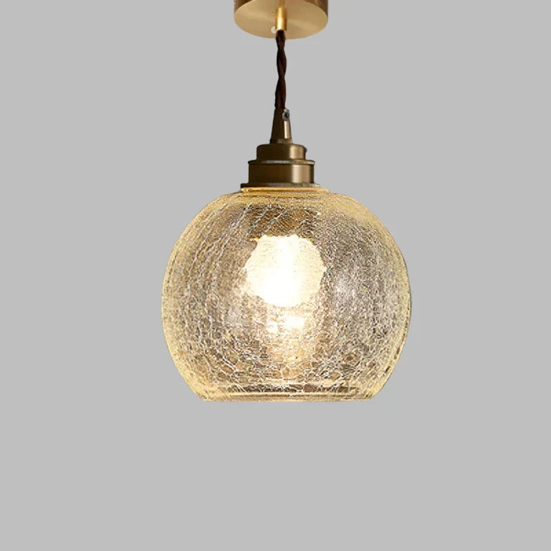 Suspension Verre Cristal Transparent Scandinave Rétro E27 15cm LED Salle à manger Salon Minimaliste | Restfield