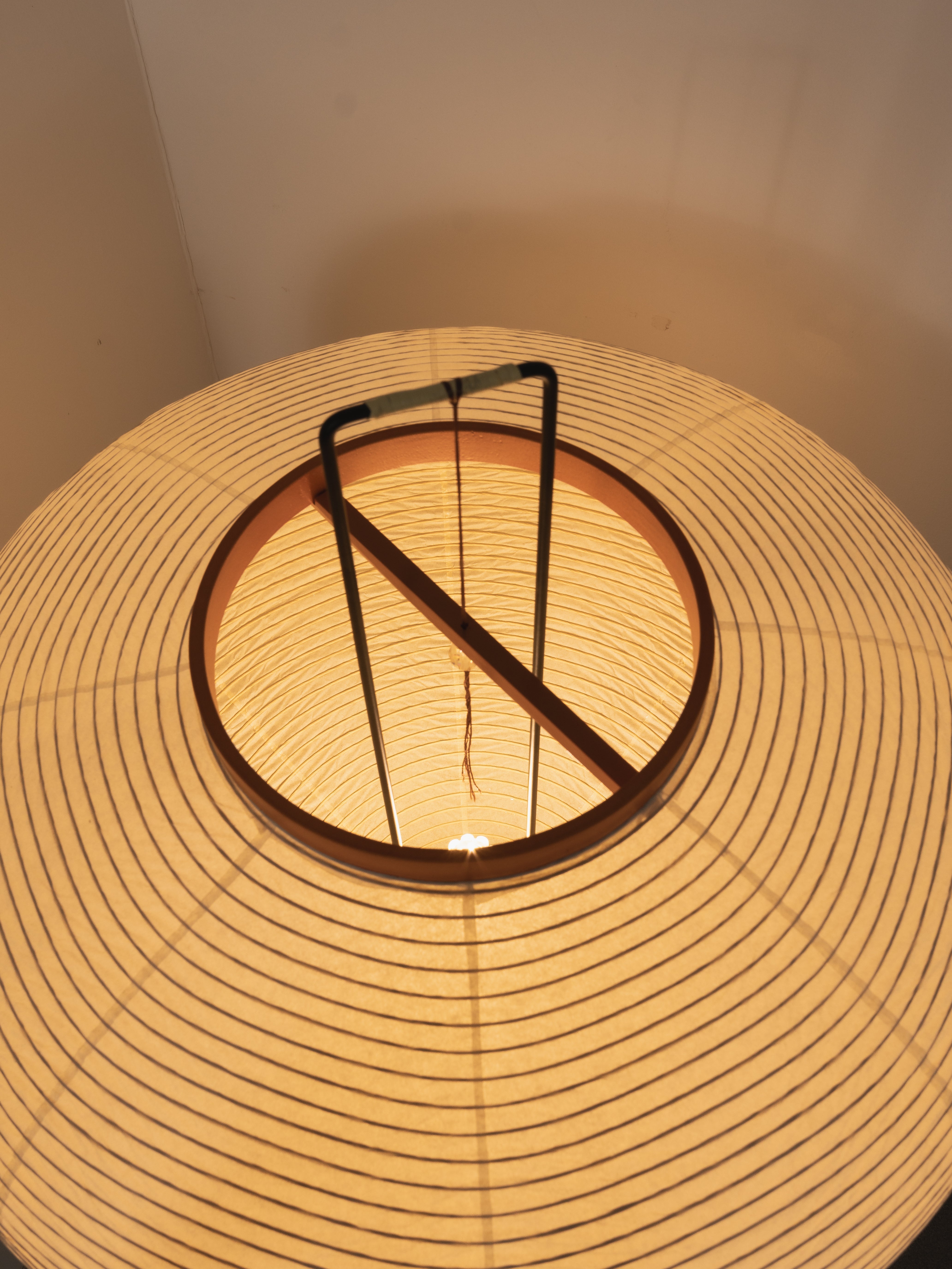 Lampadaire Akari Papier de Mûrier Métal Style Japonais Salon | Restfield