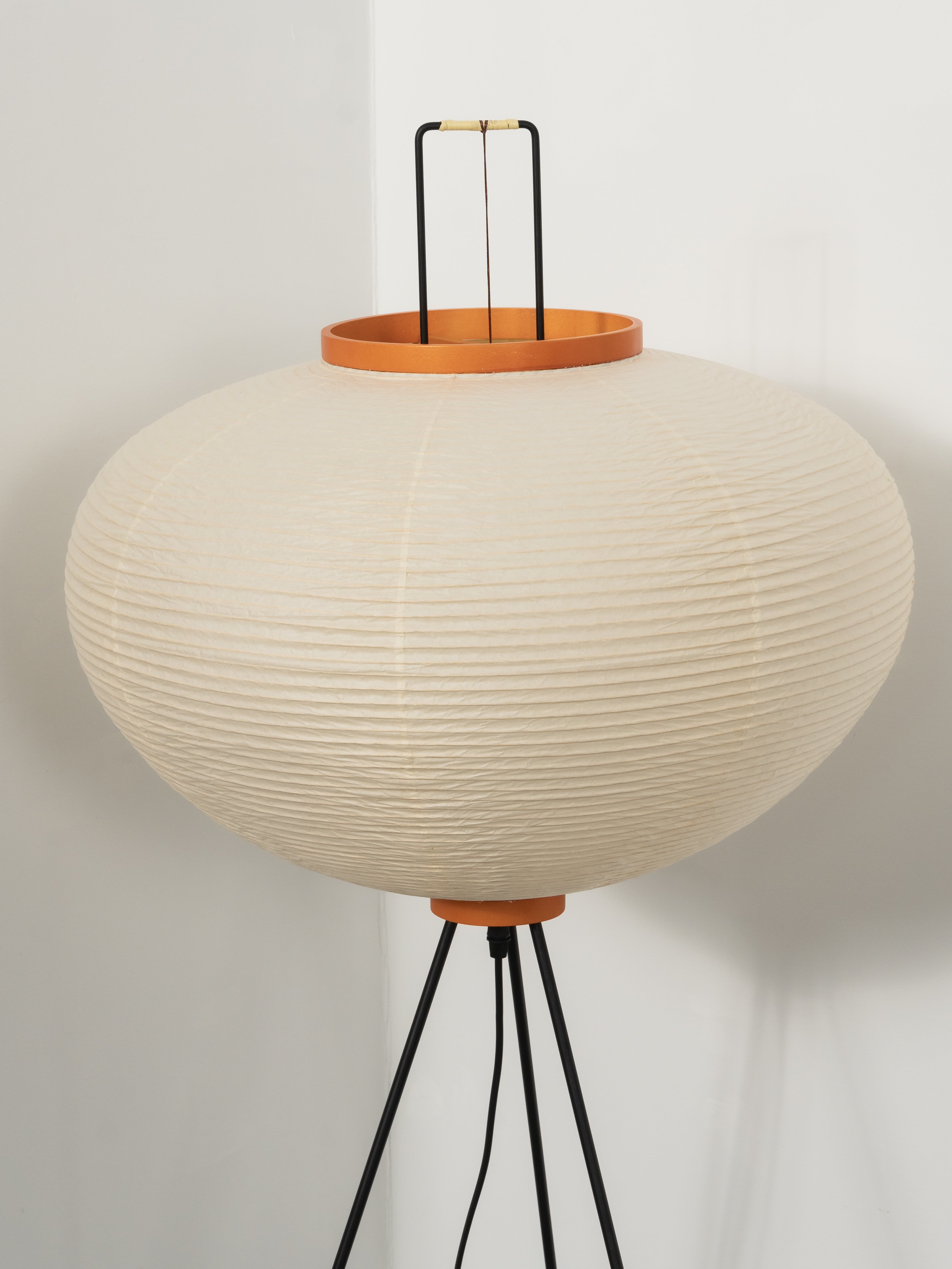 Lampadaire Akari Papier de Mûrier Métal Style Japonais Salon | Restfield