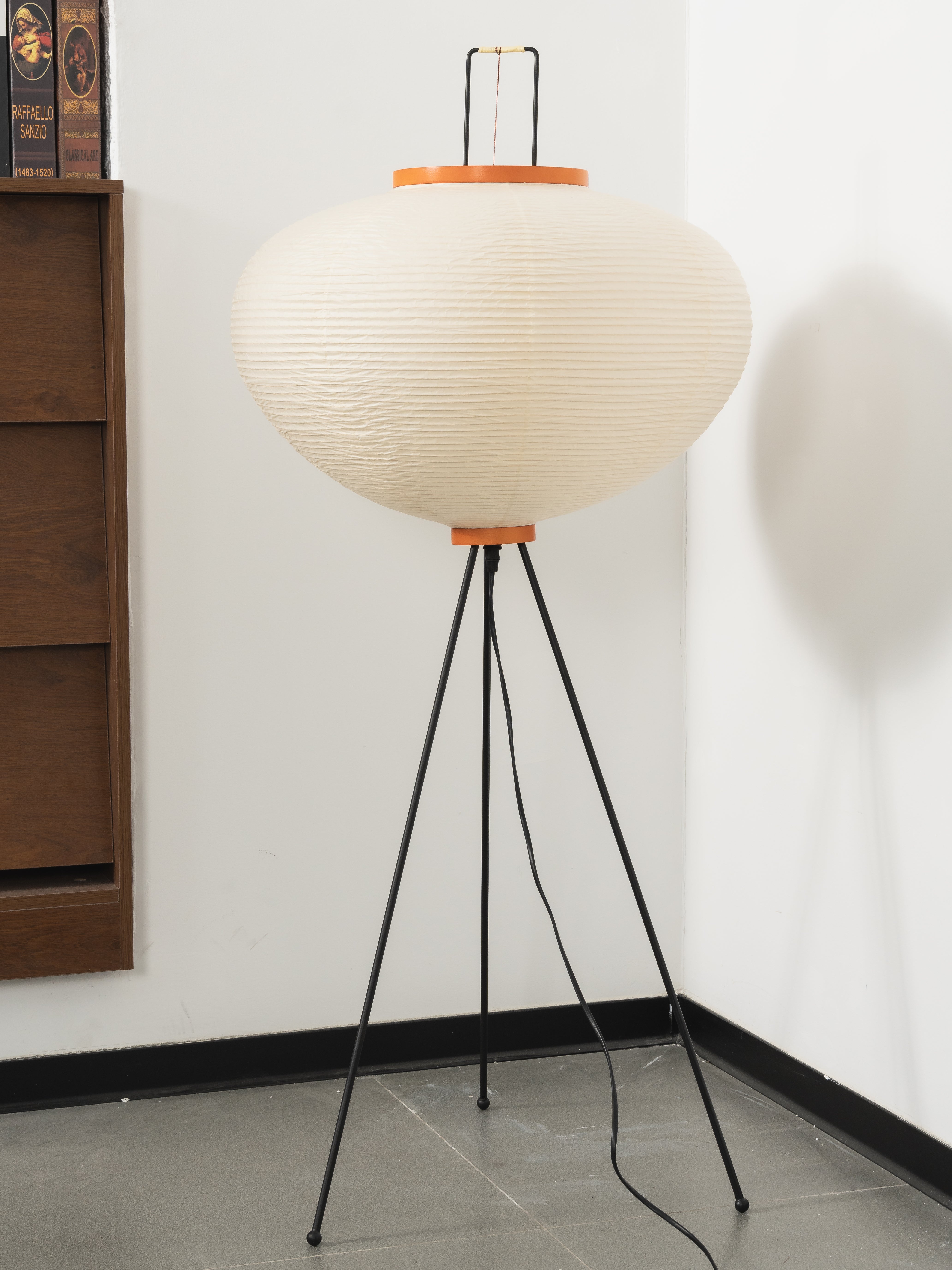 Lampadaire Akari Papier de Mûrier Métal Style Japonais Salon | Restfield