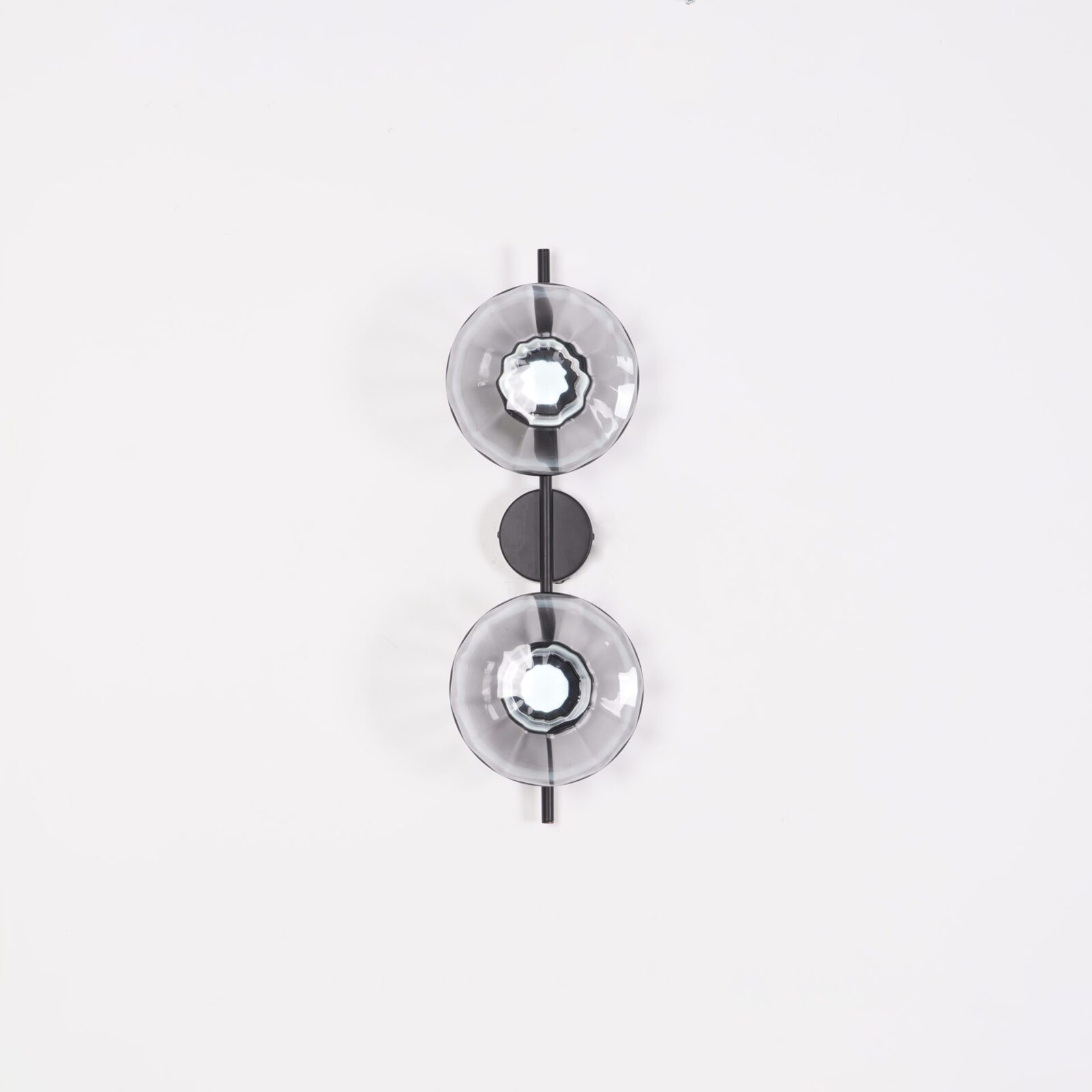 Wandlamp Glas Rond Scandinavisch LED 5W Zwart Goud 20cm Design | Sansoti