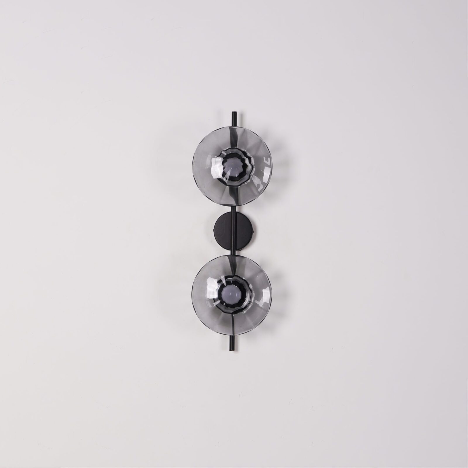 Wandlamp Glas Rond Scandinavisch LED 5W Zwart Goud 20cm Design | Sansoti
