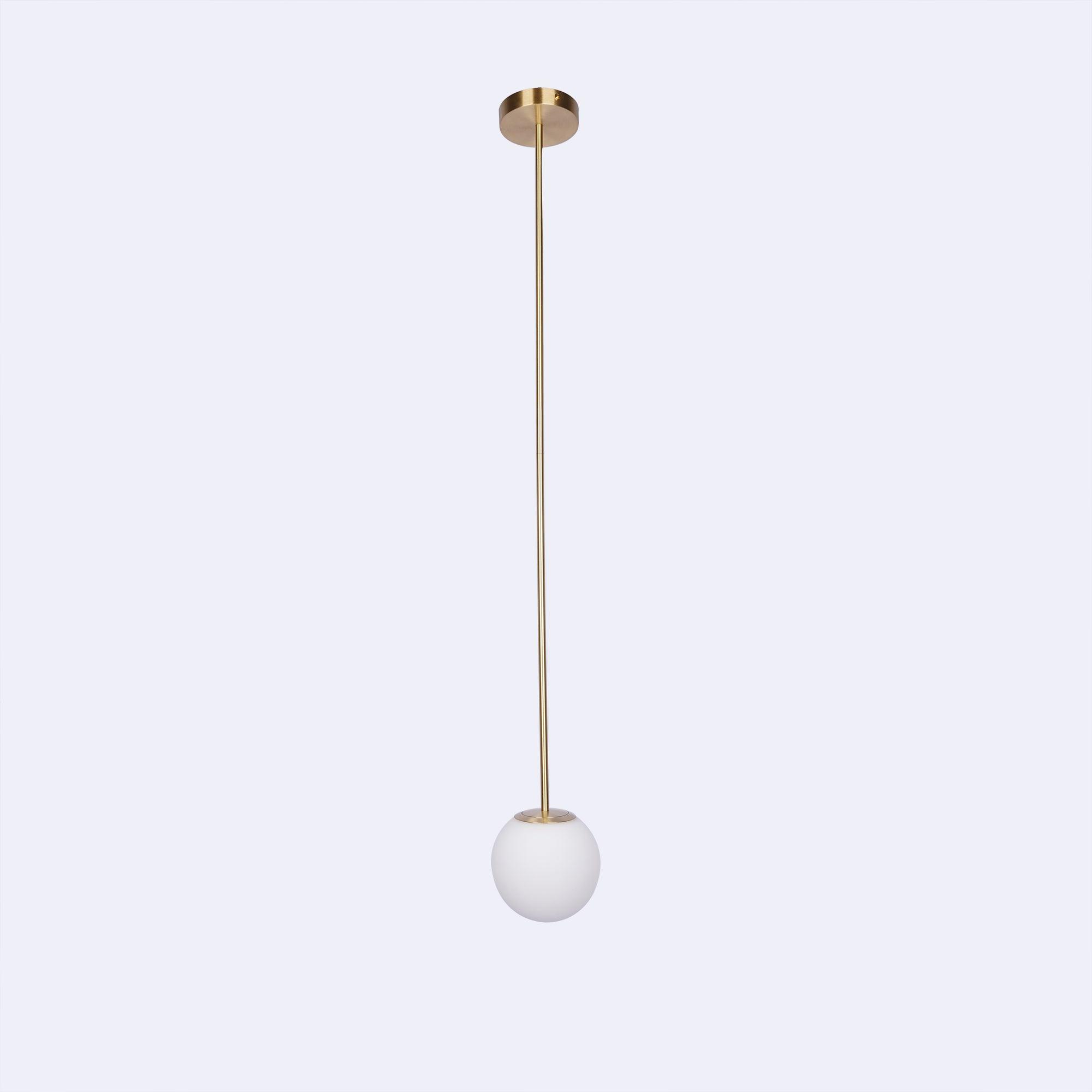 Hängelampe Messing Milchglas Decke Minimalistisch Modern Skandinavisch Flur Esstisch Nachttisch | Restfield