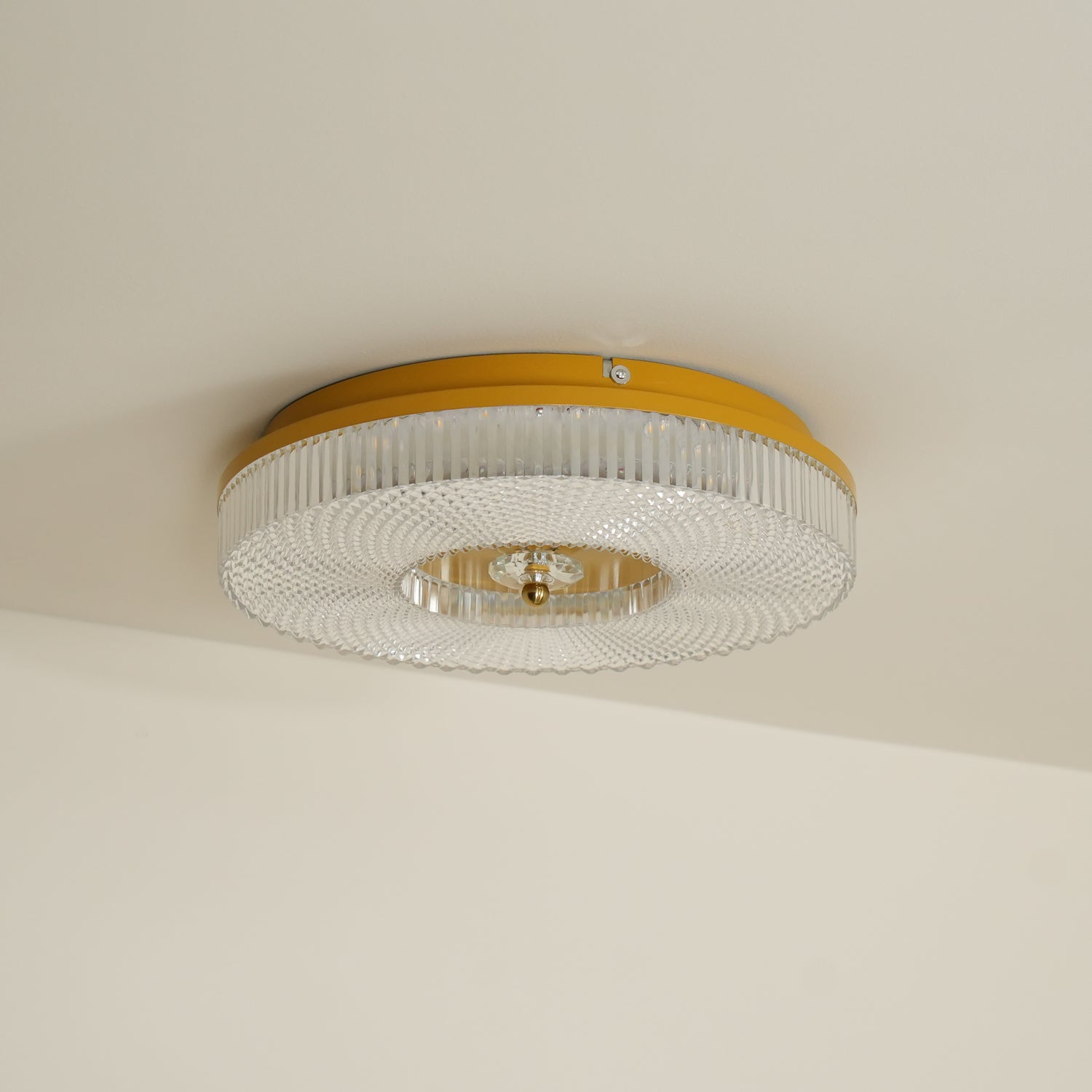 LED Plafondlamp Rond IJzer Acryl Dimbaar 3000K 4000K 6000K Zwart Wit Goud | Sansoti