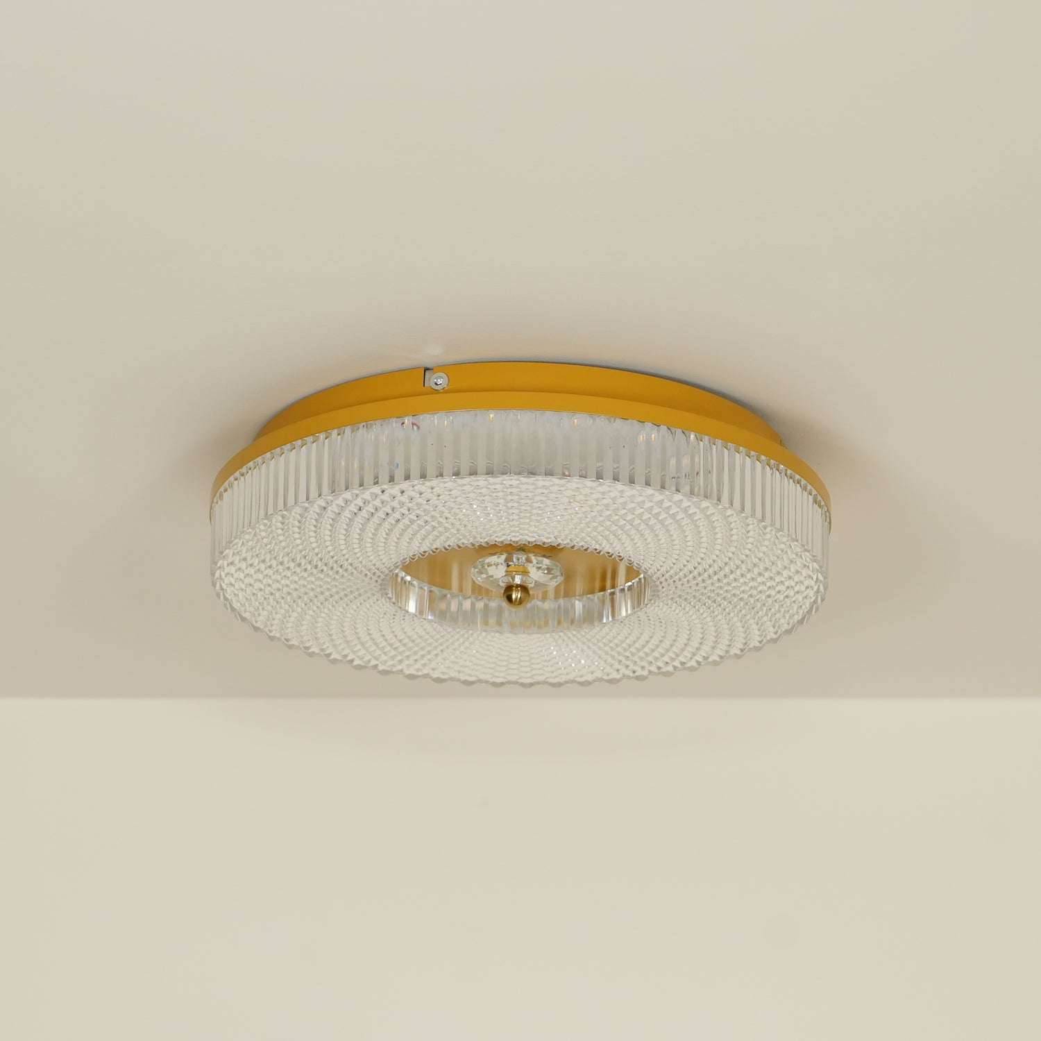 LED Plafondlamp Rond IJzer Acryl Dimbaar 3000K 4000K 6000K Zwart Wit Goud | Sansoti