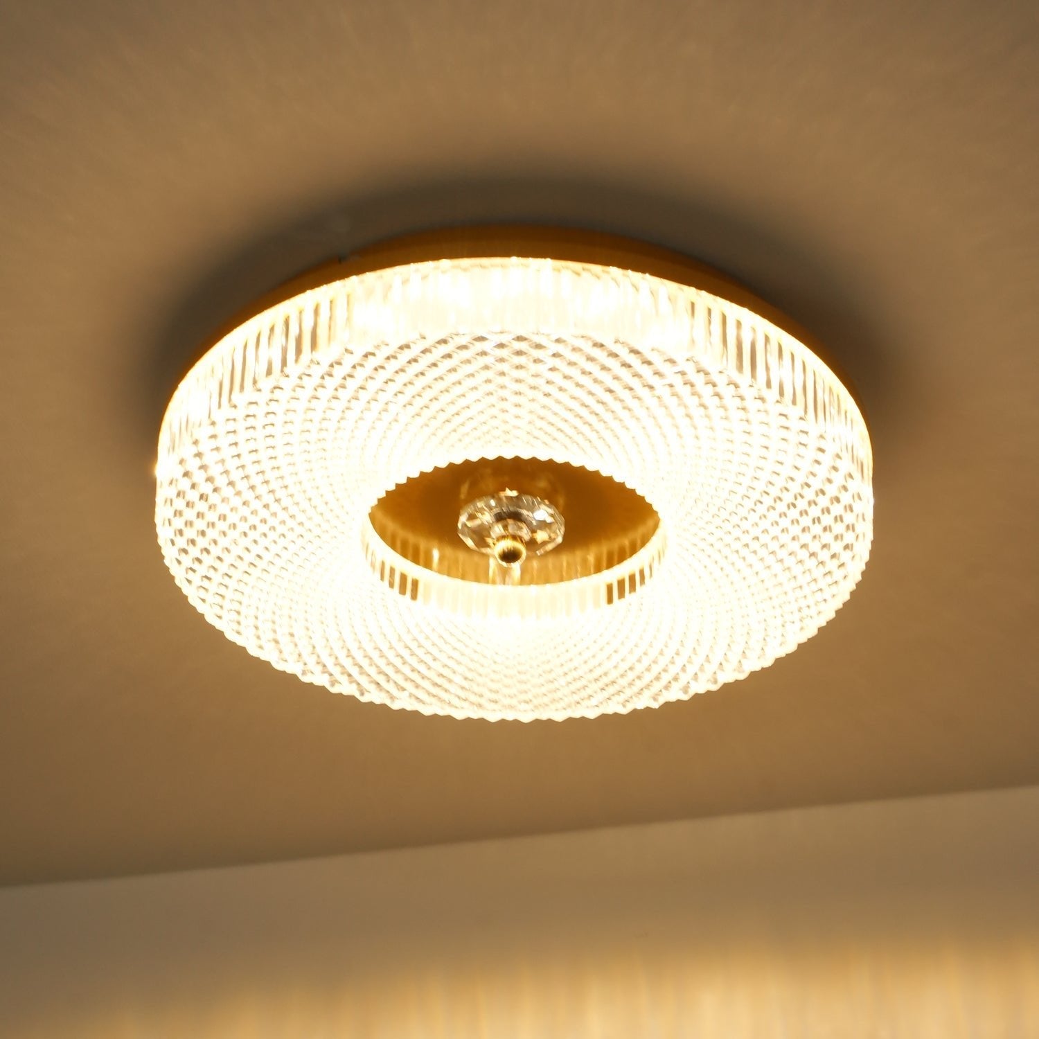 LED Plafondlamp Rond IJzer Acryl Dimbaar 3000K 4000K 6000K Zwart Wit Goud | Sansoti