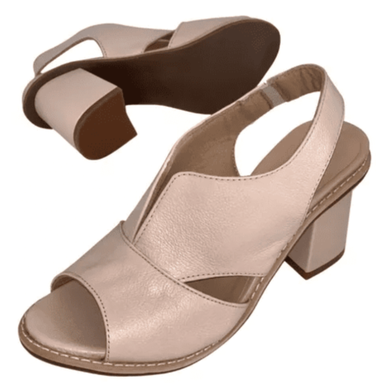 Dames Sandalen met Blokhak Open Teen Elegant Comfortabel Leer Bordeauxrood Zomerschoenen | Sansoti