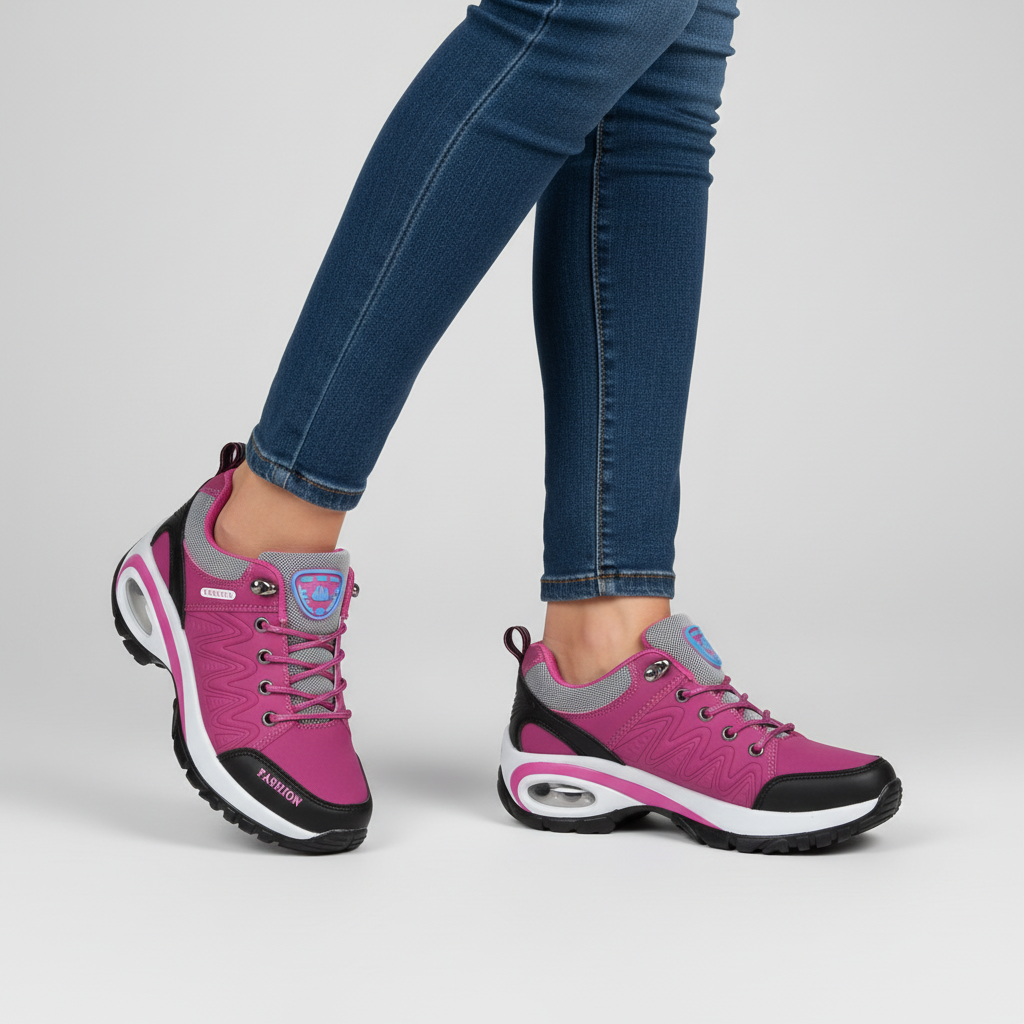 Orthopedic Hiking Shoes Women’s Ergonomic Arch Support Insole Non-Slip Textile Breathable Comfort Daily Casual | Sansoti