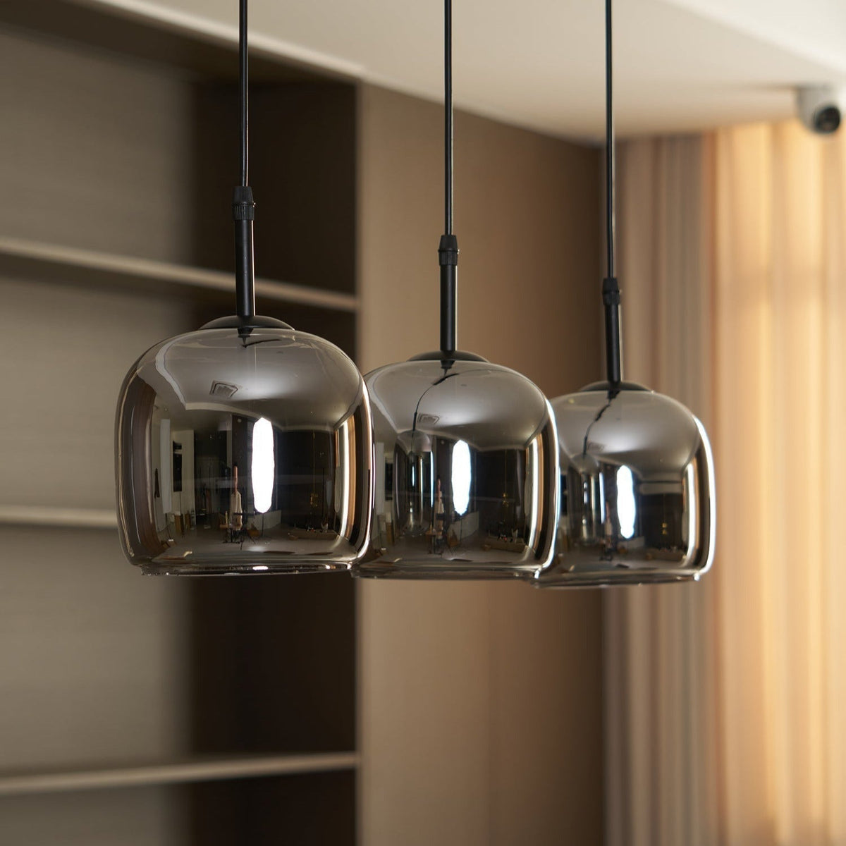 Rookglas Hanglamp Minimalistisch Design Dimbaar E27 Fitting Eettafel Woonkamer Plafondverlichting Eetkamer | Sansoti