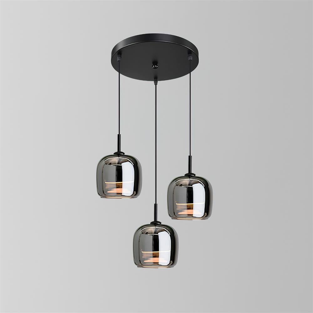 Rookglas Hanglamp Minimalistisch Design Dimbaar E27 Fitting Eettafel Woonkamer Plafondverlichting Eetkamer | Sansoti