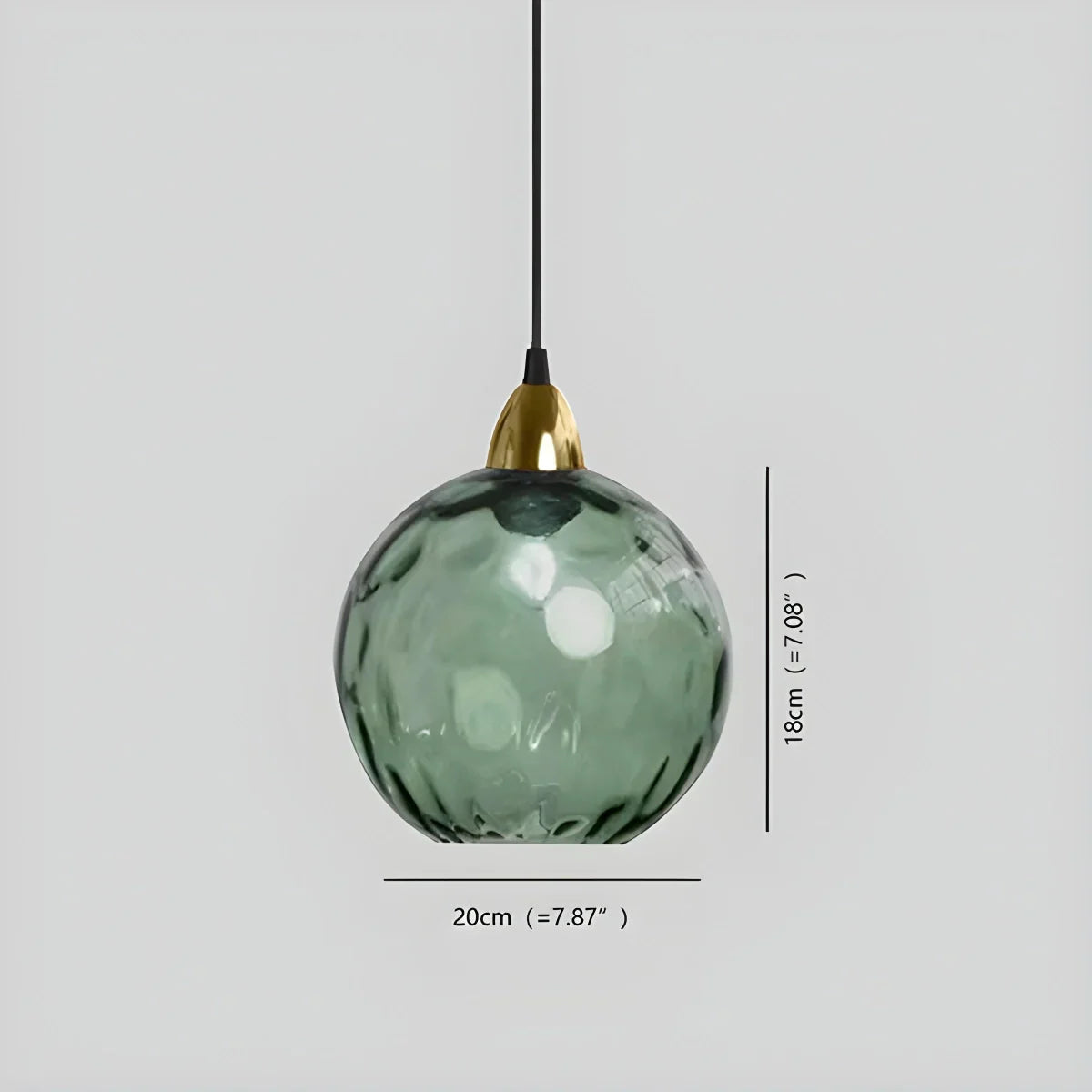Hanglamp Glas E26 20 cm Grijs Eettafel Woonkamer Slaapkamer Rookglas Bollamp Pendellamp Sfeerverlichting | Sansoti