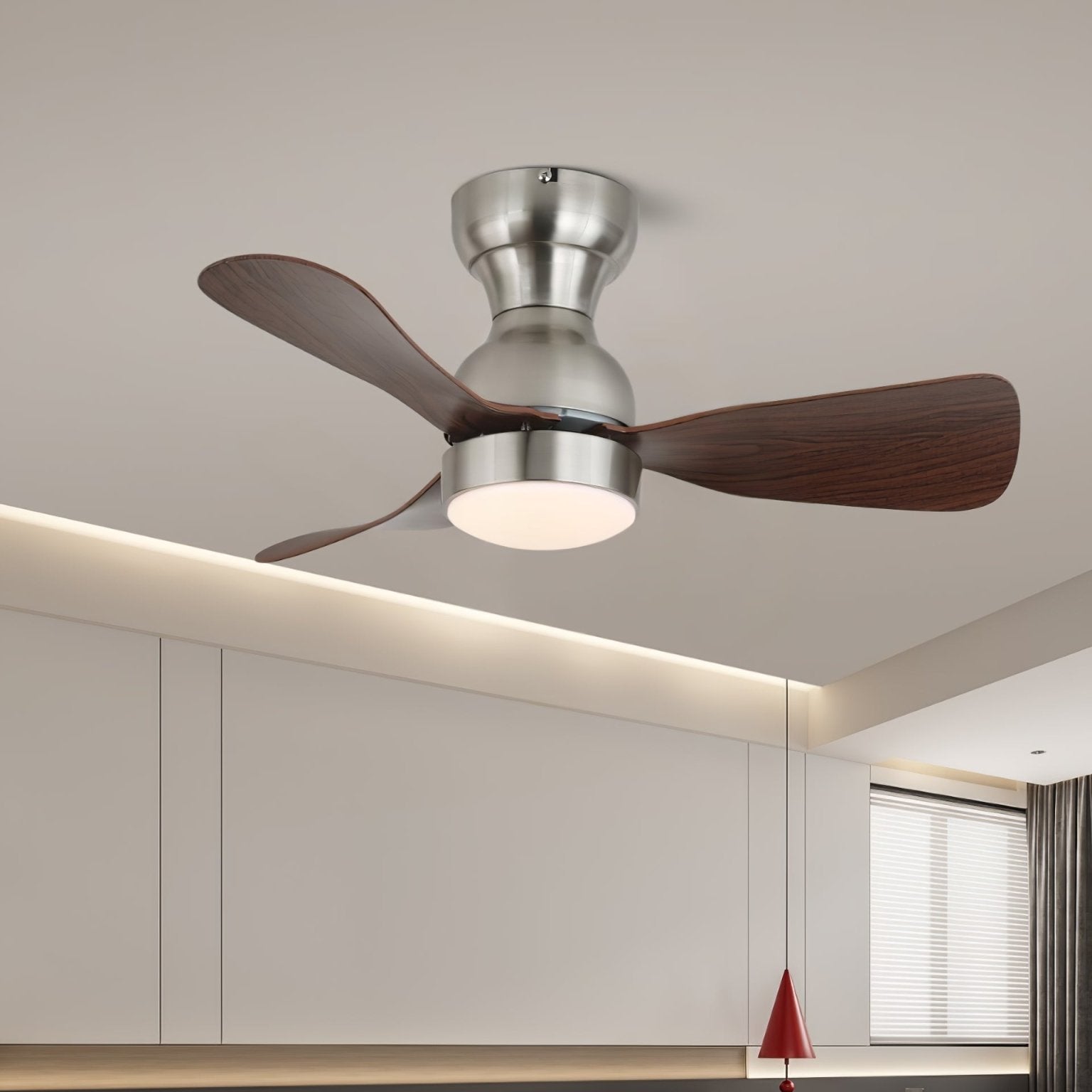 Moderne Plafondventilator met Geïntegreerde LED-Verlichting Ø70 cm – Stilte & Stijl | Sansoti