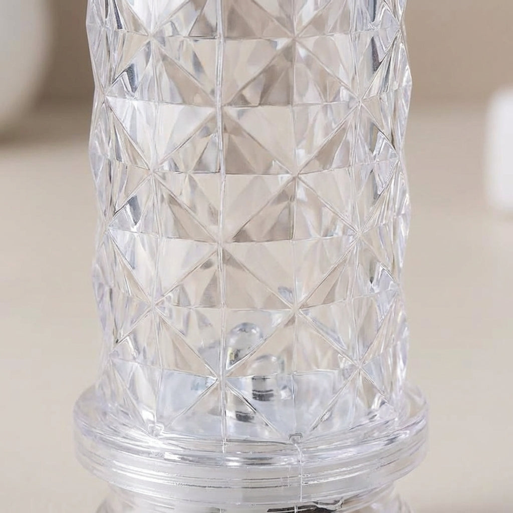 Vlamloze LED Kaars Kristal Kunststof 6x18 cm Flakkereffect Afstandsbediening Timer Batterij Sfeerverlichting Woonkamer Slaapkamer Decoratie | Sansoti