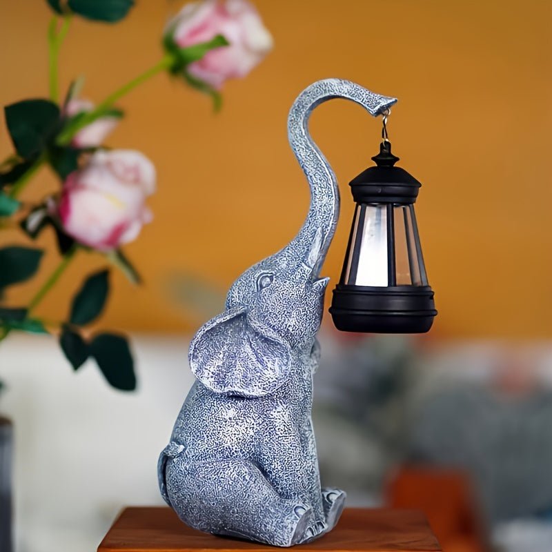 Tuinlamp Olifant Solar LED Automatisch Buiten Decoratie Tuin Terras Weerbestendig Zonne-energie Tuinfiguur Sfeerverlichting | Sansoti